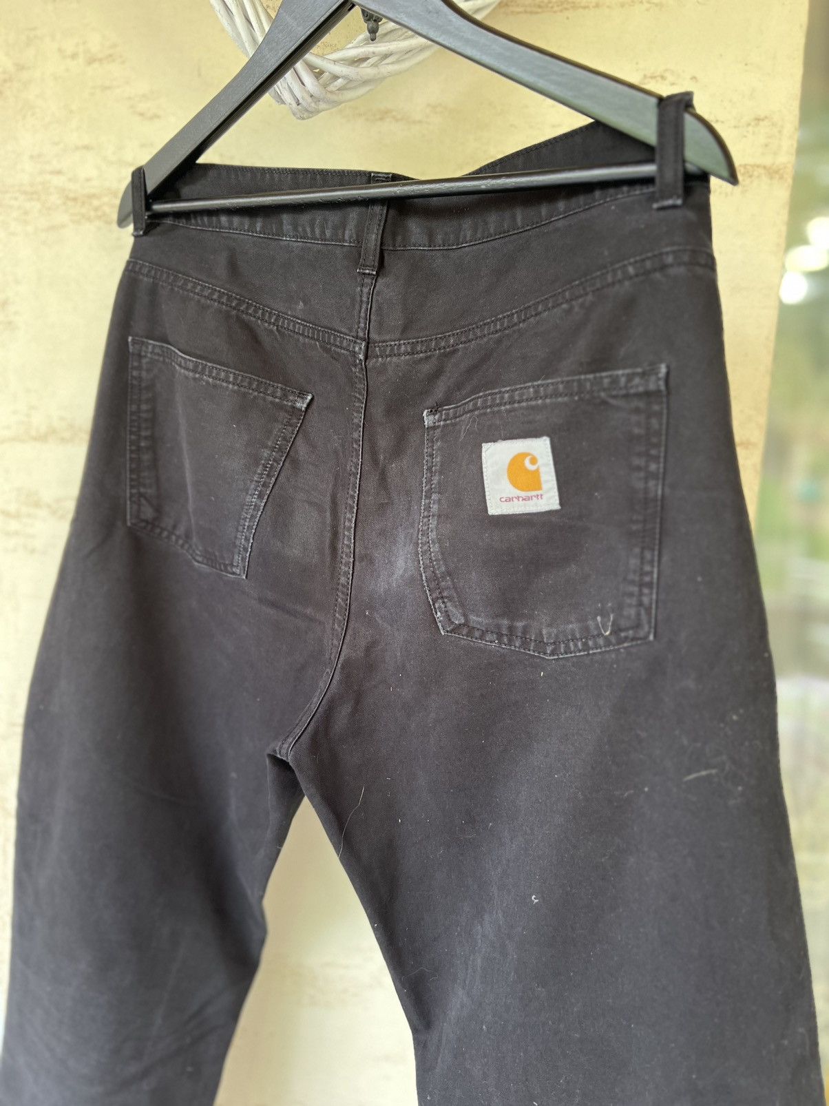 Carhartt 🖤Vintage Disstressed Y2K Style Carhartt Simple Black Jeans Size US 30 / EU 46 - 3 Thumbnail