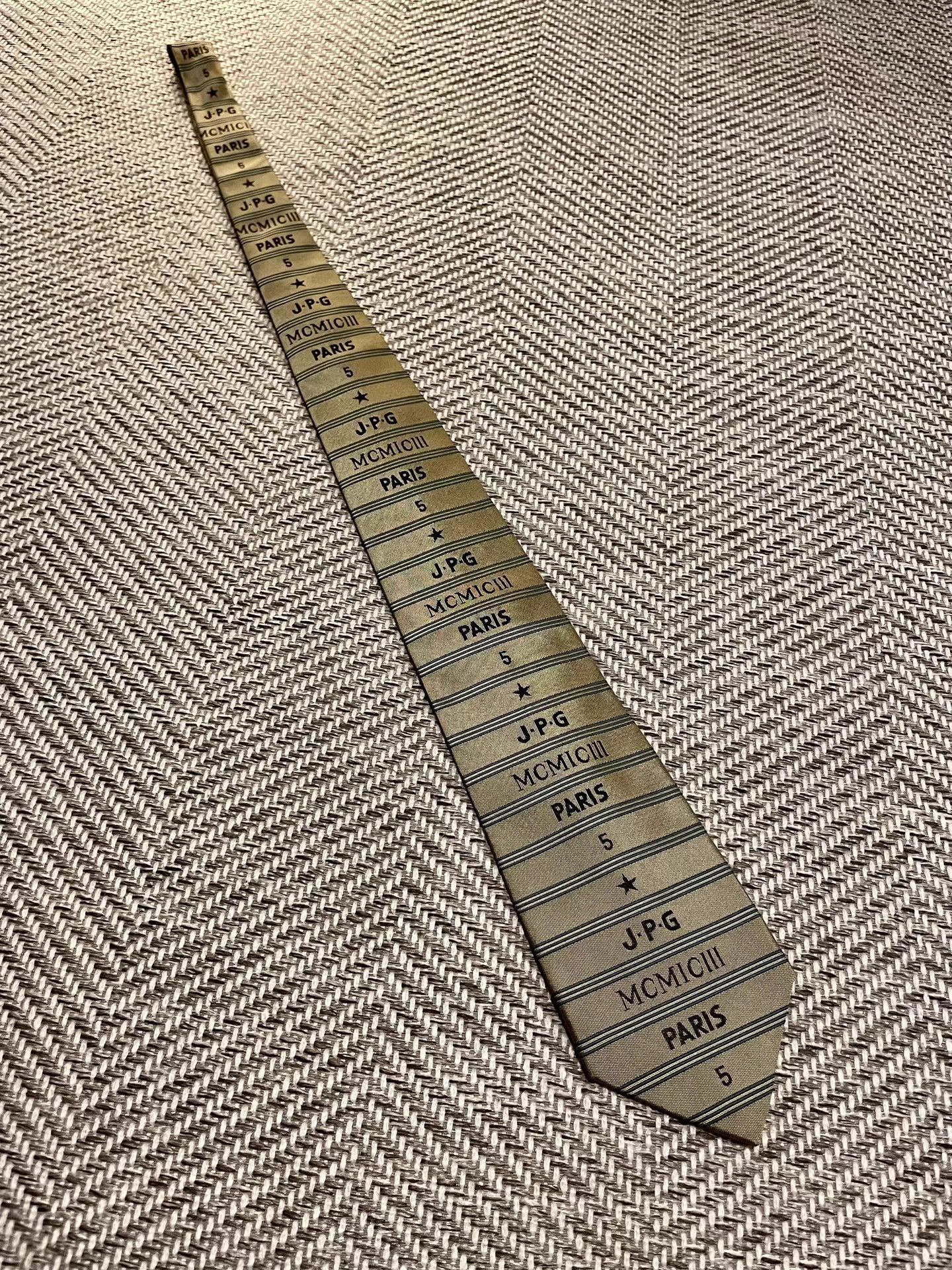 Jean Paul Gaultier Jean Paul Gaultier HOMME MCMICIII PARIS Striped Tie K24 Size ONE SIZE - 2 Thumbnail