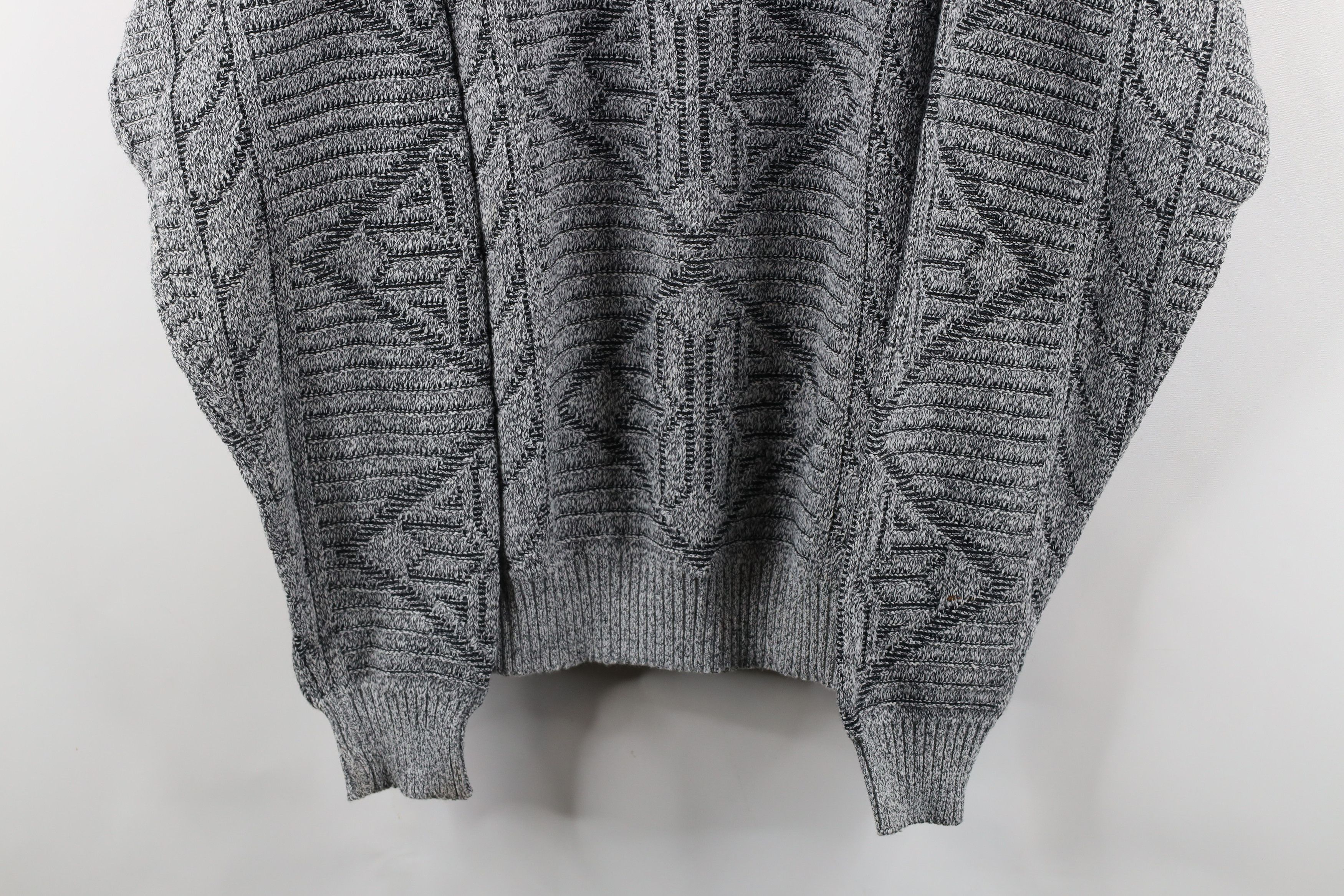 Vintage Vintage 90s Coogi Style Wool Blend Knit Geometric Sweater Size US L / EU 52-54 / 3 - 3 Thumbnail