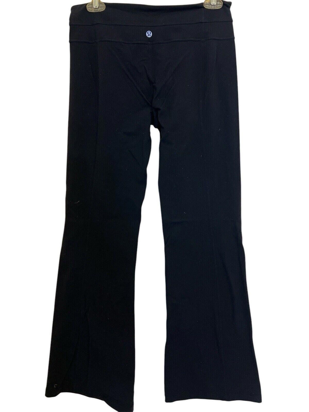 Designer Lululemon Reversible Yoga Flare Pants Sz 8 Size 30" / US 8 / IT 44 - 2 Thumbnail