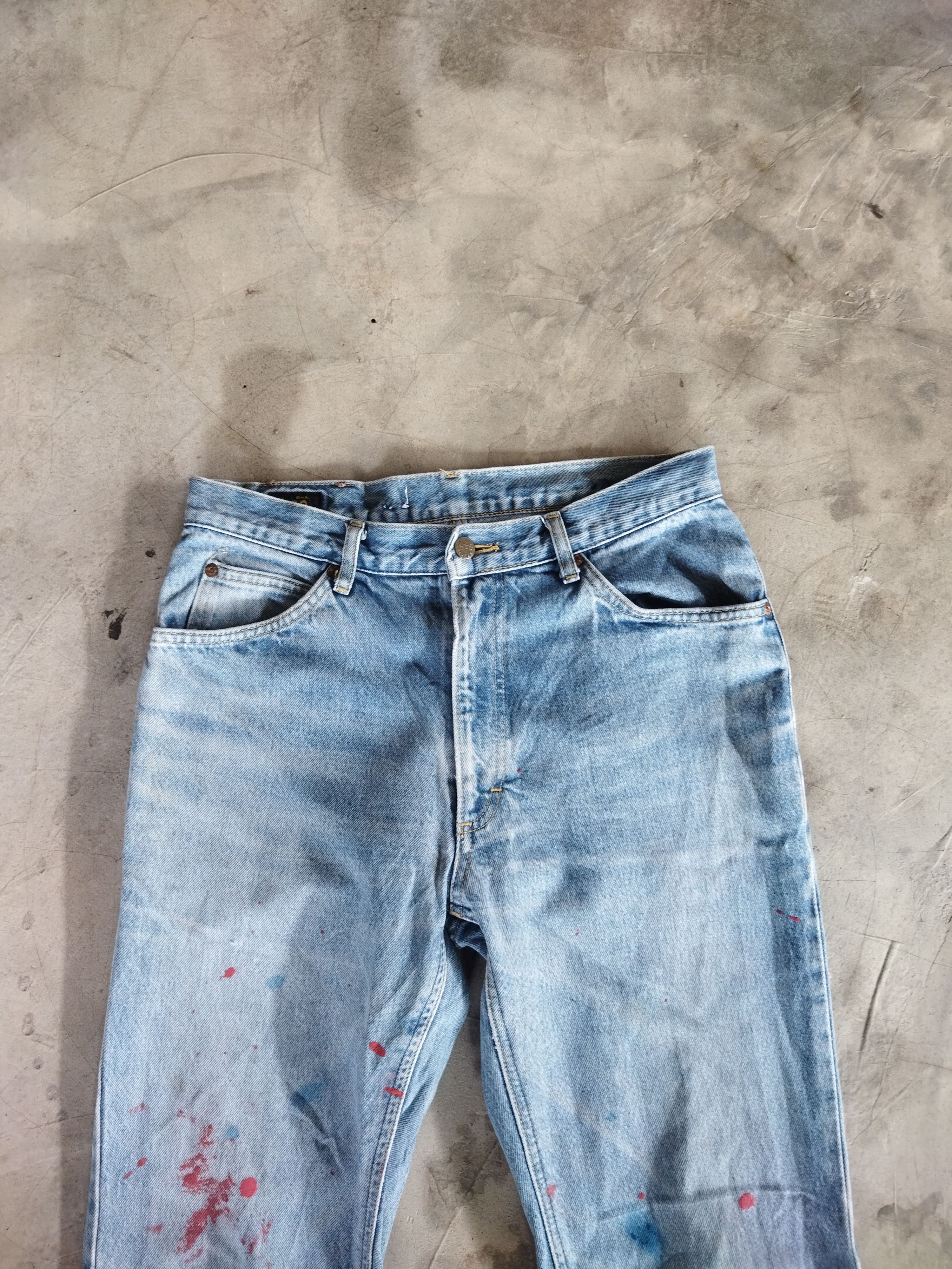Lee × Vintage VINTAGE LEE RIDERS FADED BLUE JEANS PANTS Size US 31 - 2 Thumbnail