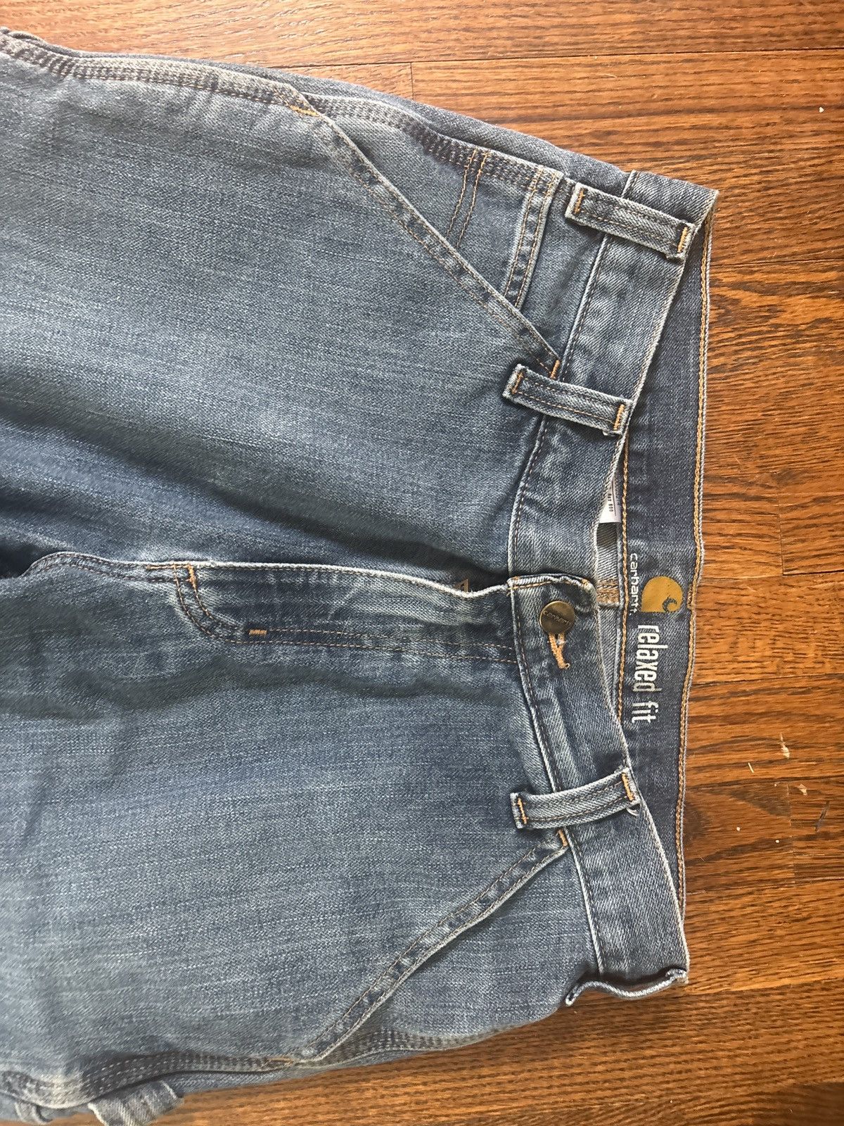 Carhartt × Japanese Brand × Vintage DISTRESSED CARHART DOUBLE KNEES Size US 32 / EU 48 - 4 Thumbnail