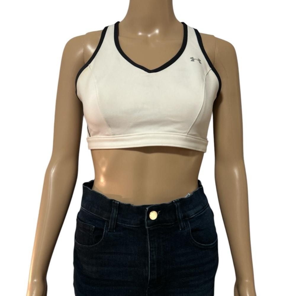 Under Armour Under Armour Women's White Sports Bra Size ONE SIZE - 1 Thumbnail