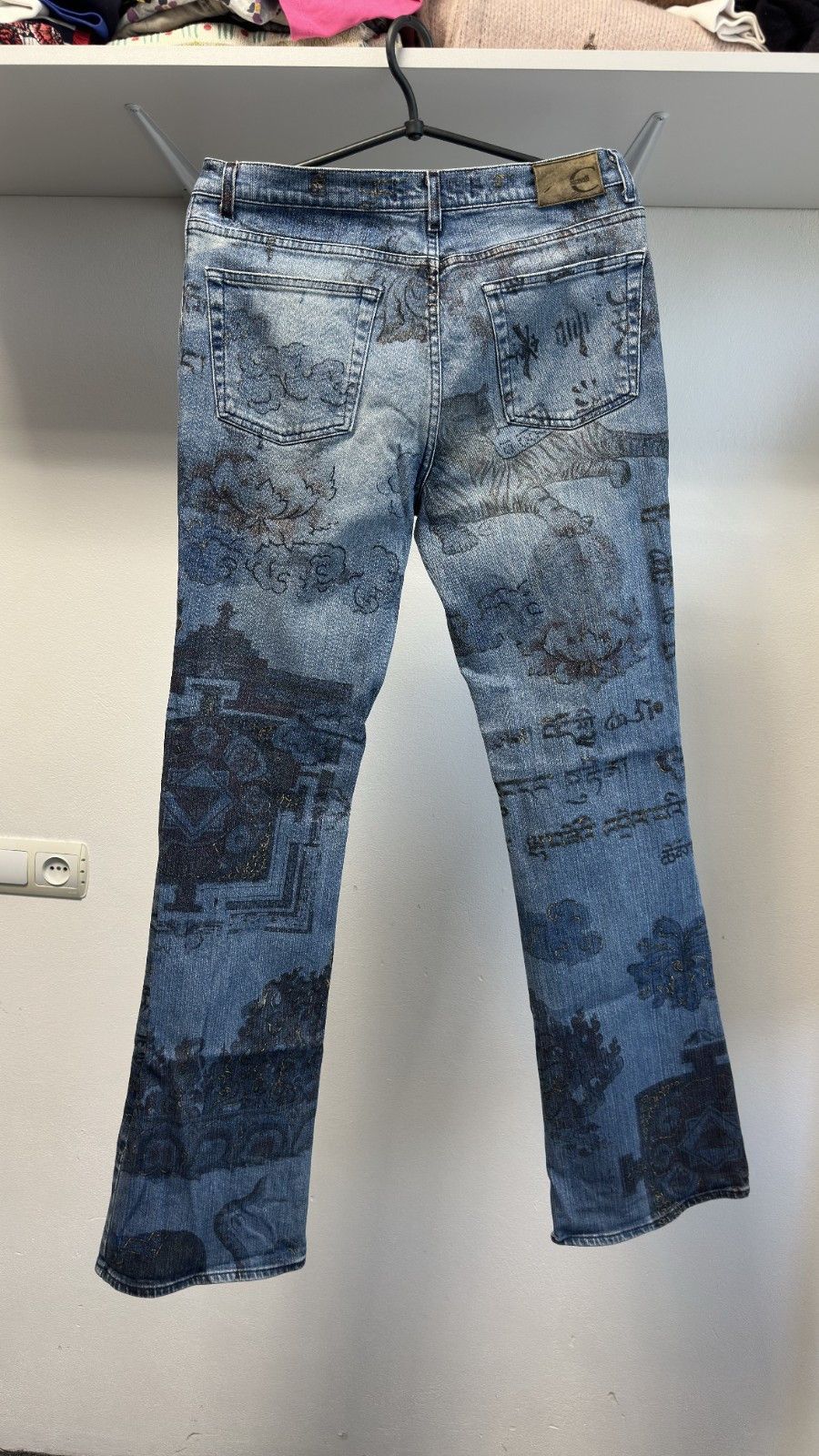 Roberto Cavalli A/W 2003 Roberto Cavalli Asian Fantasies Tattoo Flare Denim Size 25" / US 0 / IT 36 - 6 Thumbnail