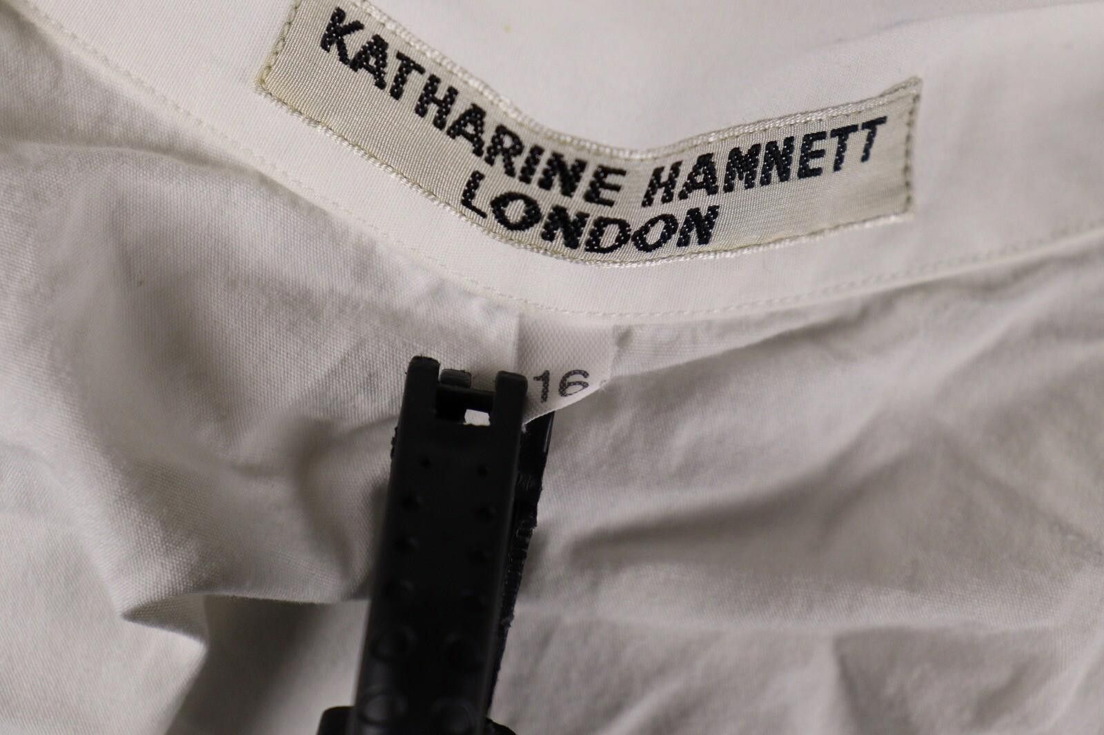 Katharine Hamnett London Katharine Hamnett London White Shirt Blouse Shirt Size 16 Size XXL / US 16-18 / IT 52-54 - 9 Thumbnail