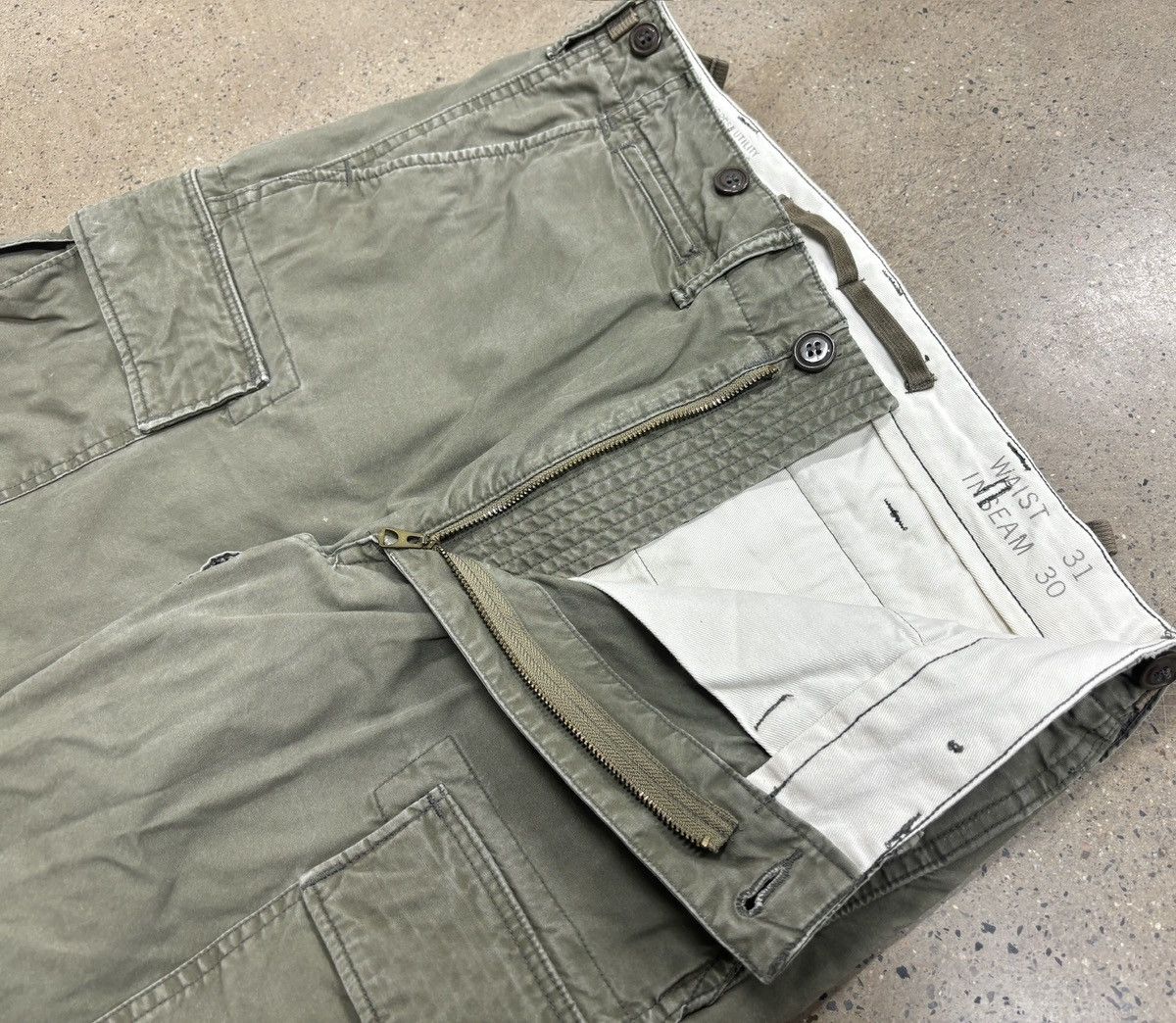 RRL Ralph Lauren Double RL RRL Canvas Surplus Cargo Pants Size US 31 - 5 Thumbnail