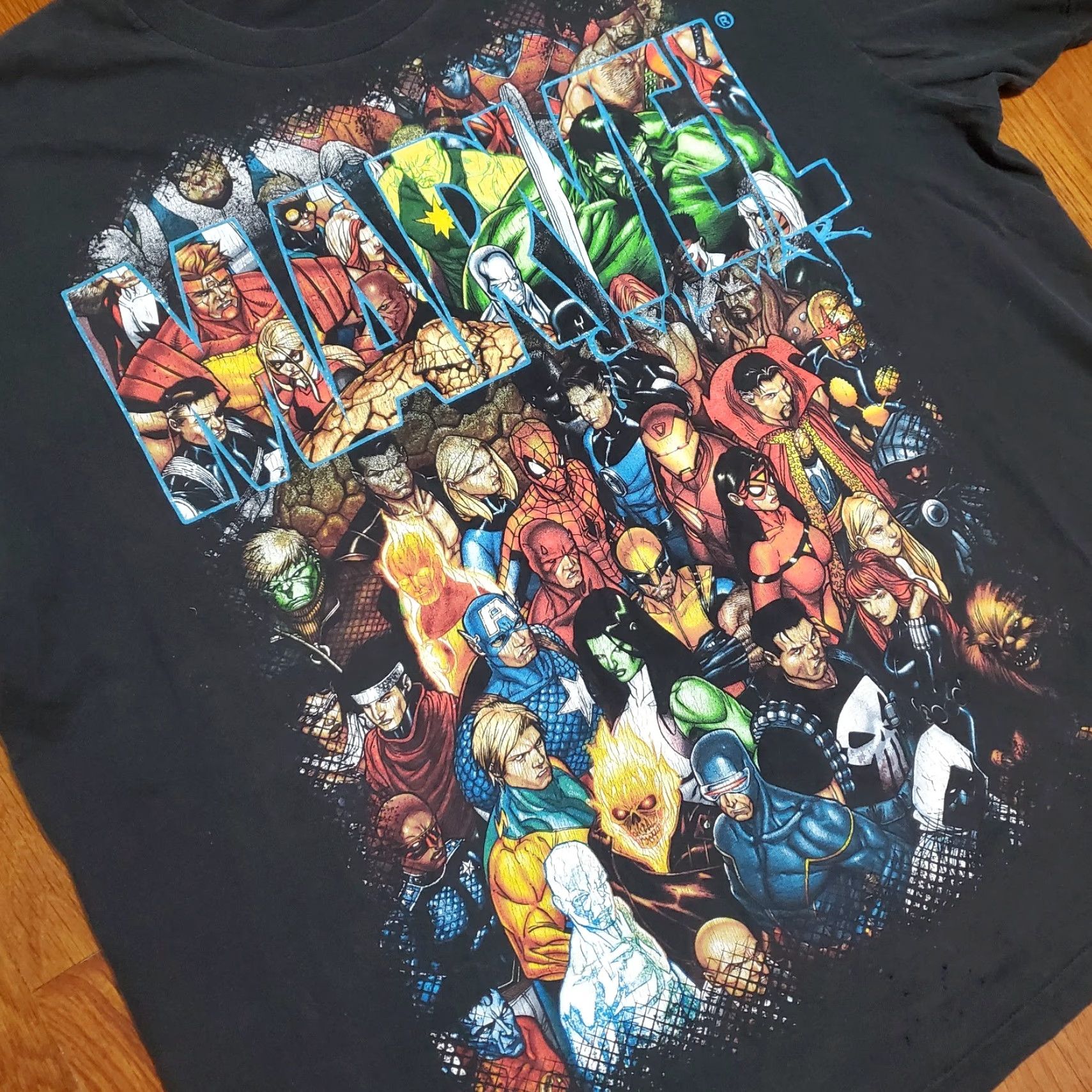 Vintage VINTAGE Marvel Shirt Mens 2XL Black Civil War Big Front Graphic Shirt Mens 2XL Black Marvel Heroes Size US XXL / EU 58 / 5 - 2 Thumbnail