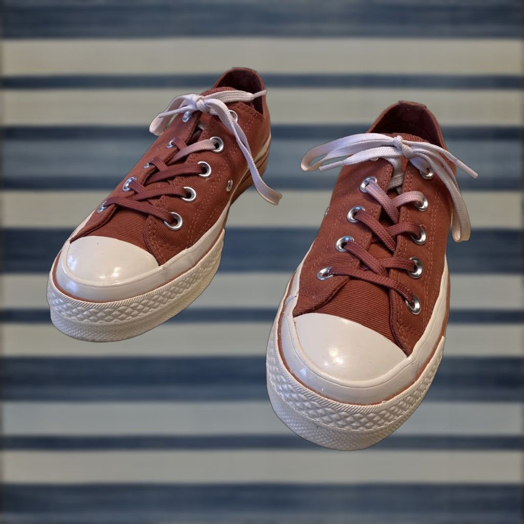 VINTAGE Converse Chuck 70 OX Low Top Shoe Kids Size Terracotta