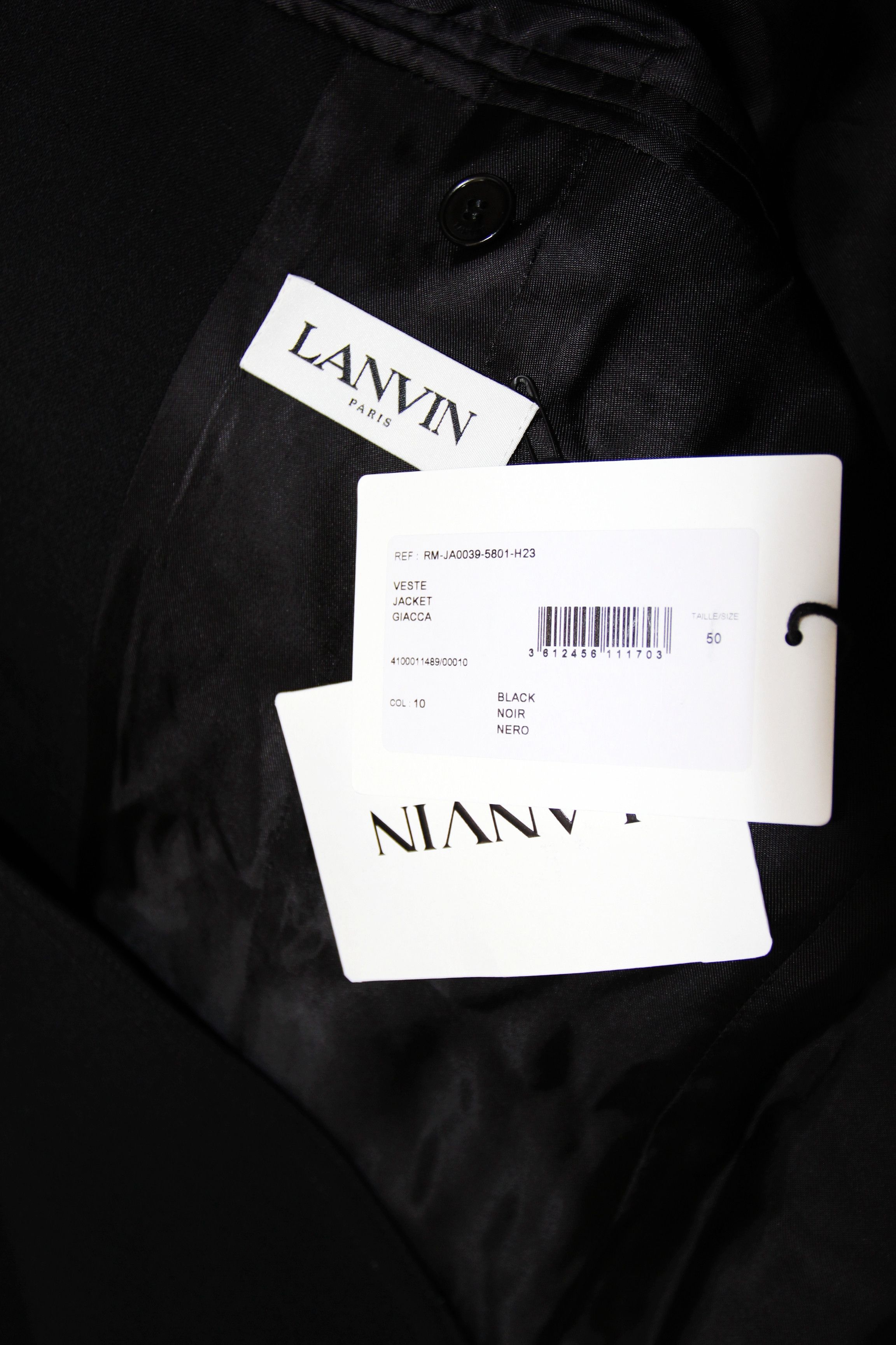 Lanvin BNWT AW23 LANVIN SHOULDER PADS SINGLE BREASTED JACKET 50 Size US M / EU 48-50 / 2 - 8 Thumbnail