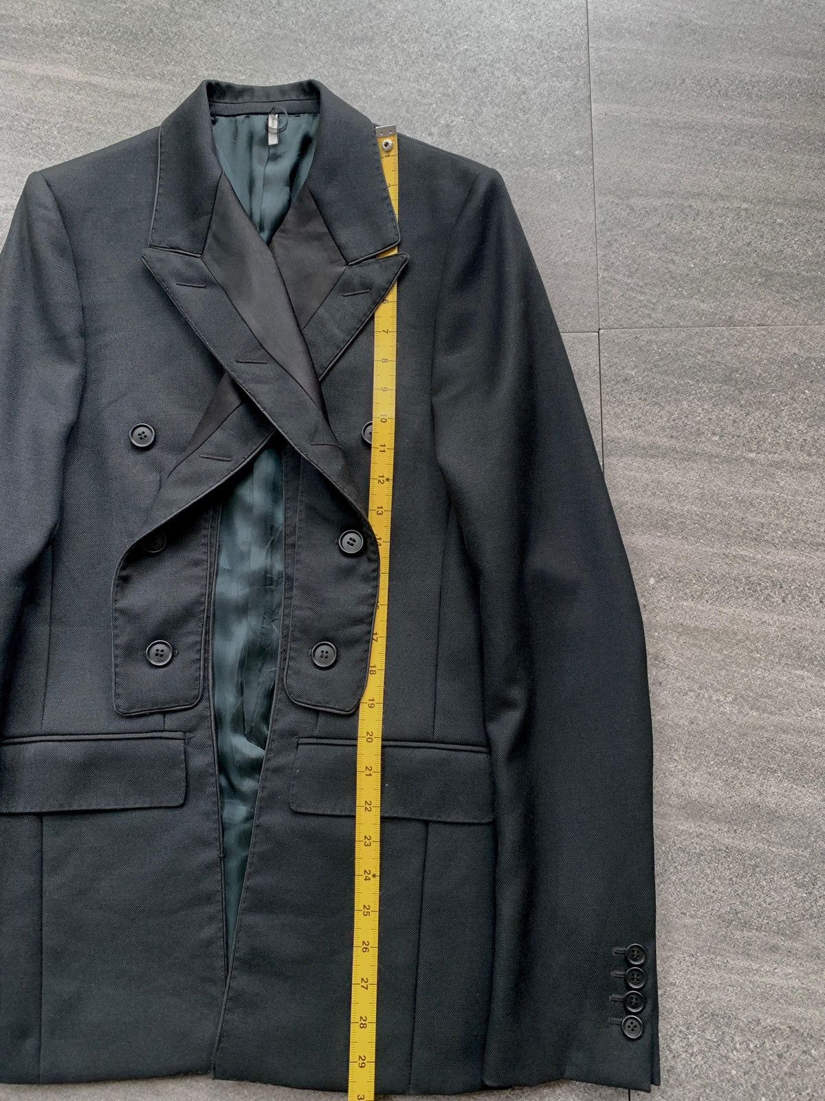 Dior F/W 2006 Crossed Lapels Blazer Jacket by Hedi Slimane Size 46S - 12 Thumbnail