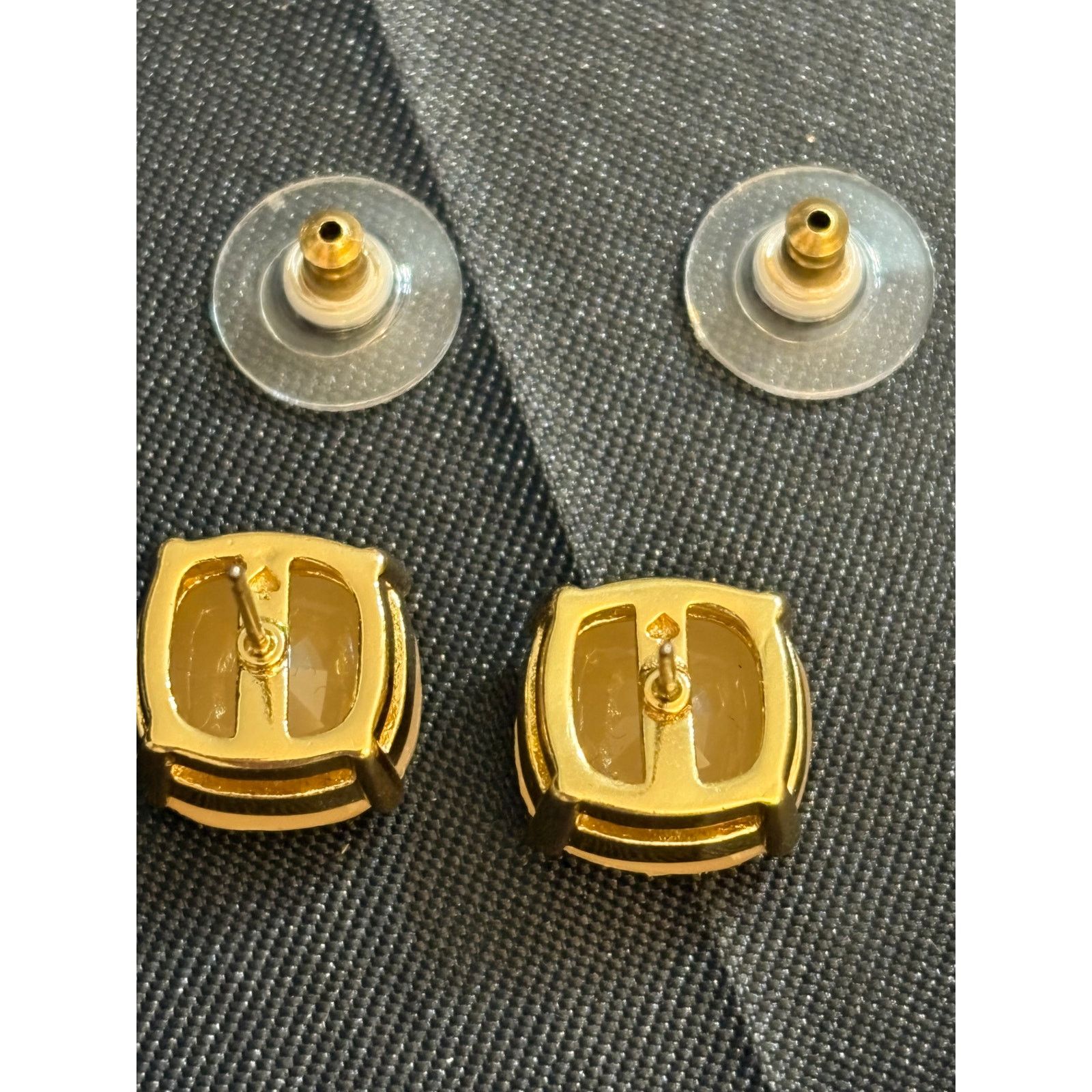 Kate Spade Kate Spade 0.5 Inch Cushion Stud Earrings Gold Tone Size ONE SIZE - 2 Thumbnail