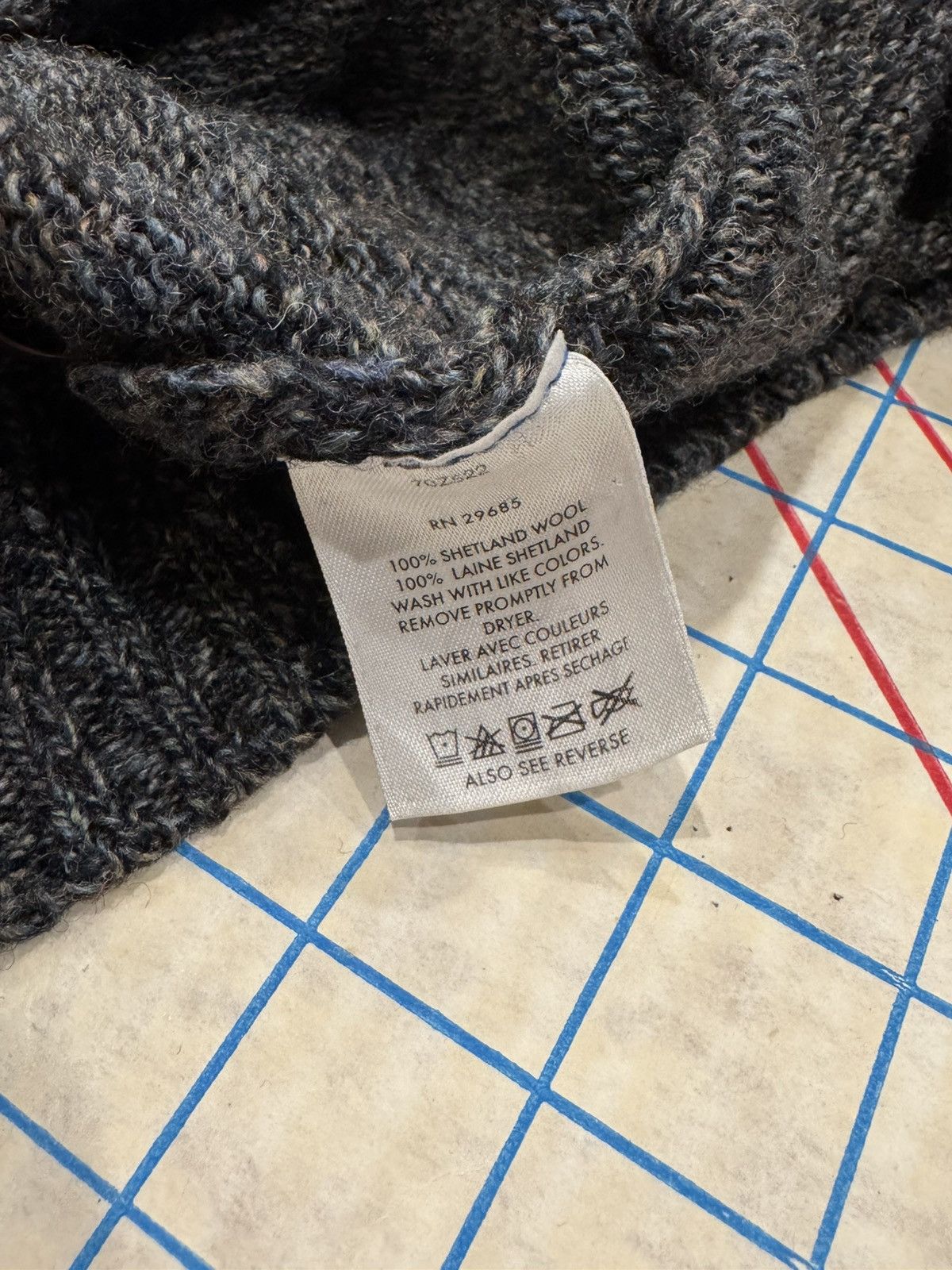 Pendleton Pendleton Shetland Wool Cardigan Dark Blue Mens Size XXL Size US XXL / EU 58 / 5 - 7 Thumbnail