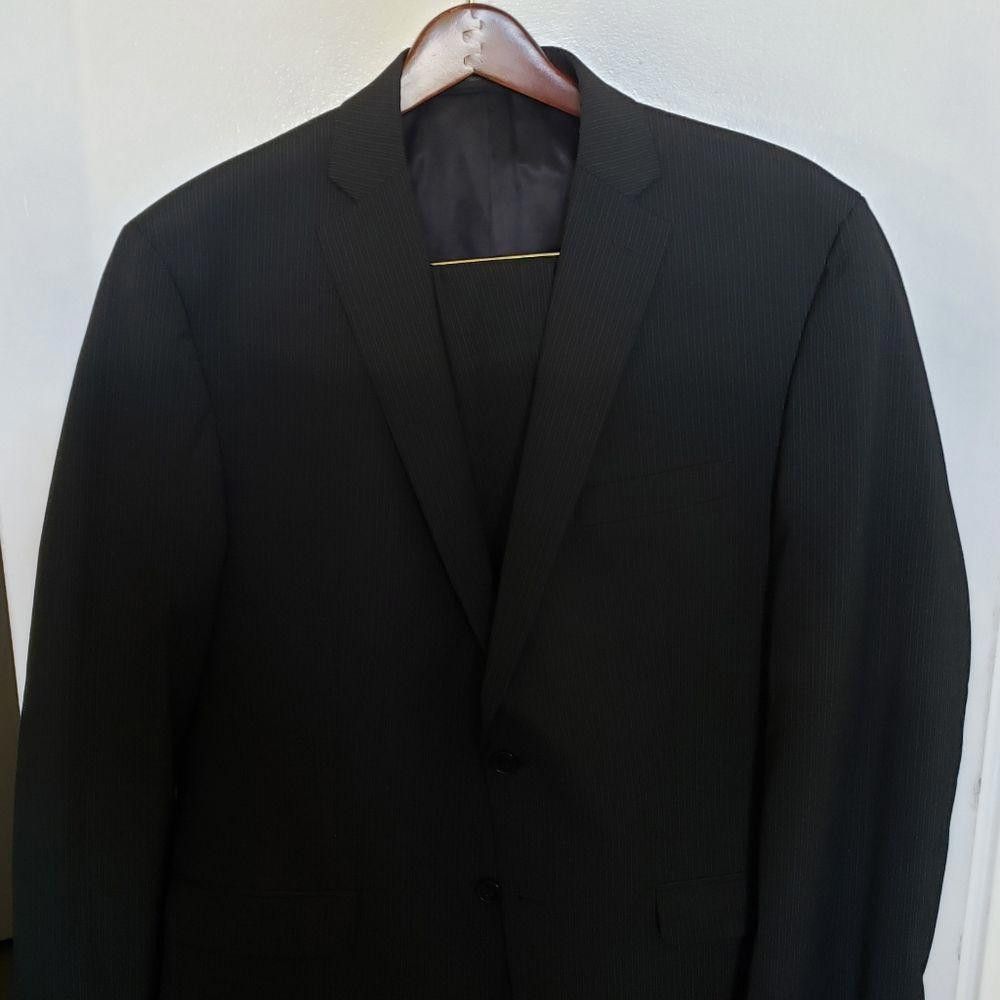 Calvin Klein CT1040a Calvin Klein Men's Suit Black Size 38R - 1 Thumbnail
