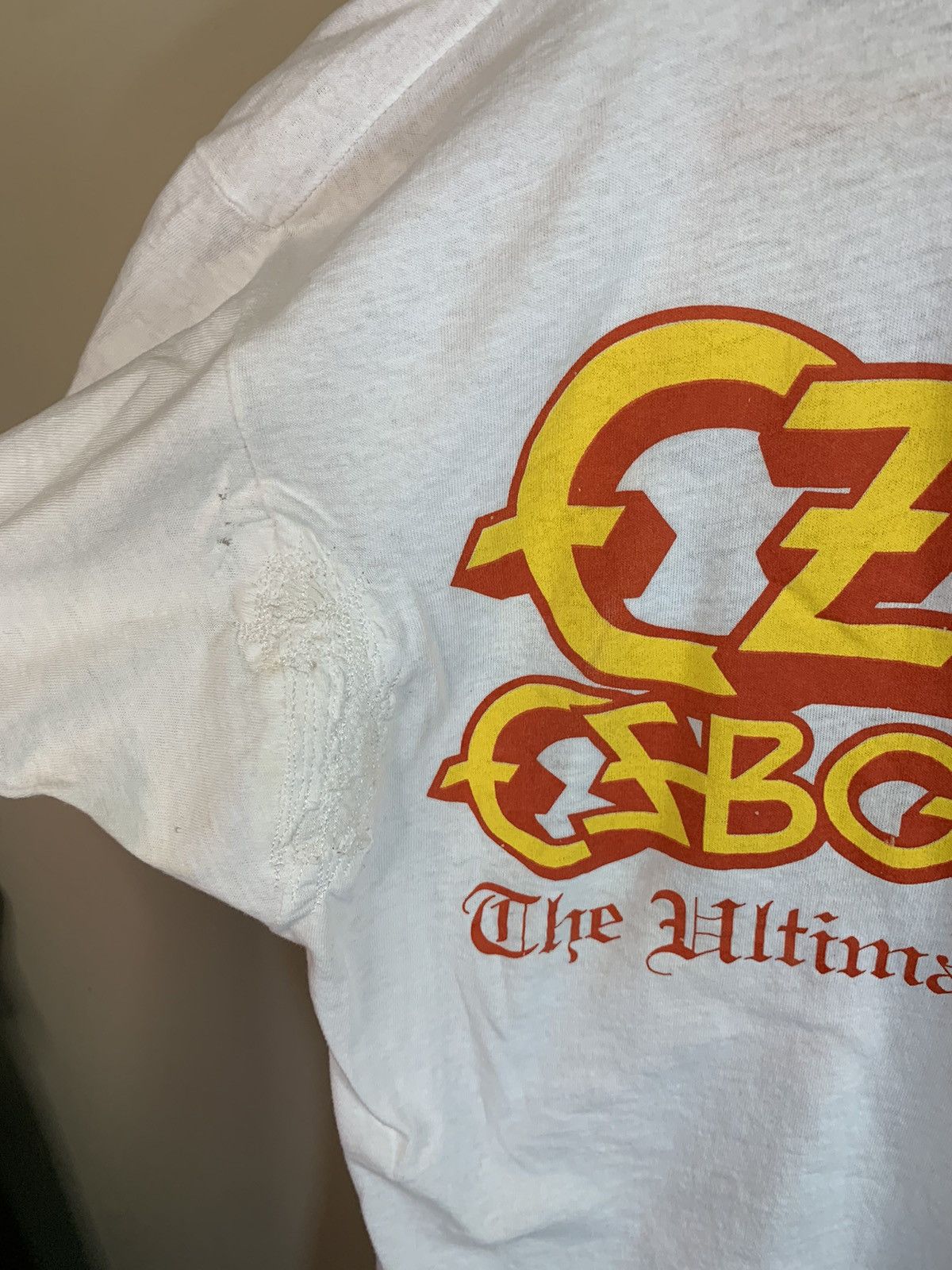 Band Tees × Ozzy Osbourne × Vintage RARE Vintage 1986 Ozzy Osbourne Ultimate Sin Tour Band Shirt Size US M / EU 48-50 / 2 - 14 Thumbnail