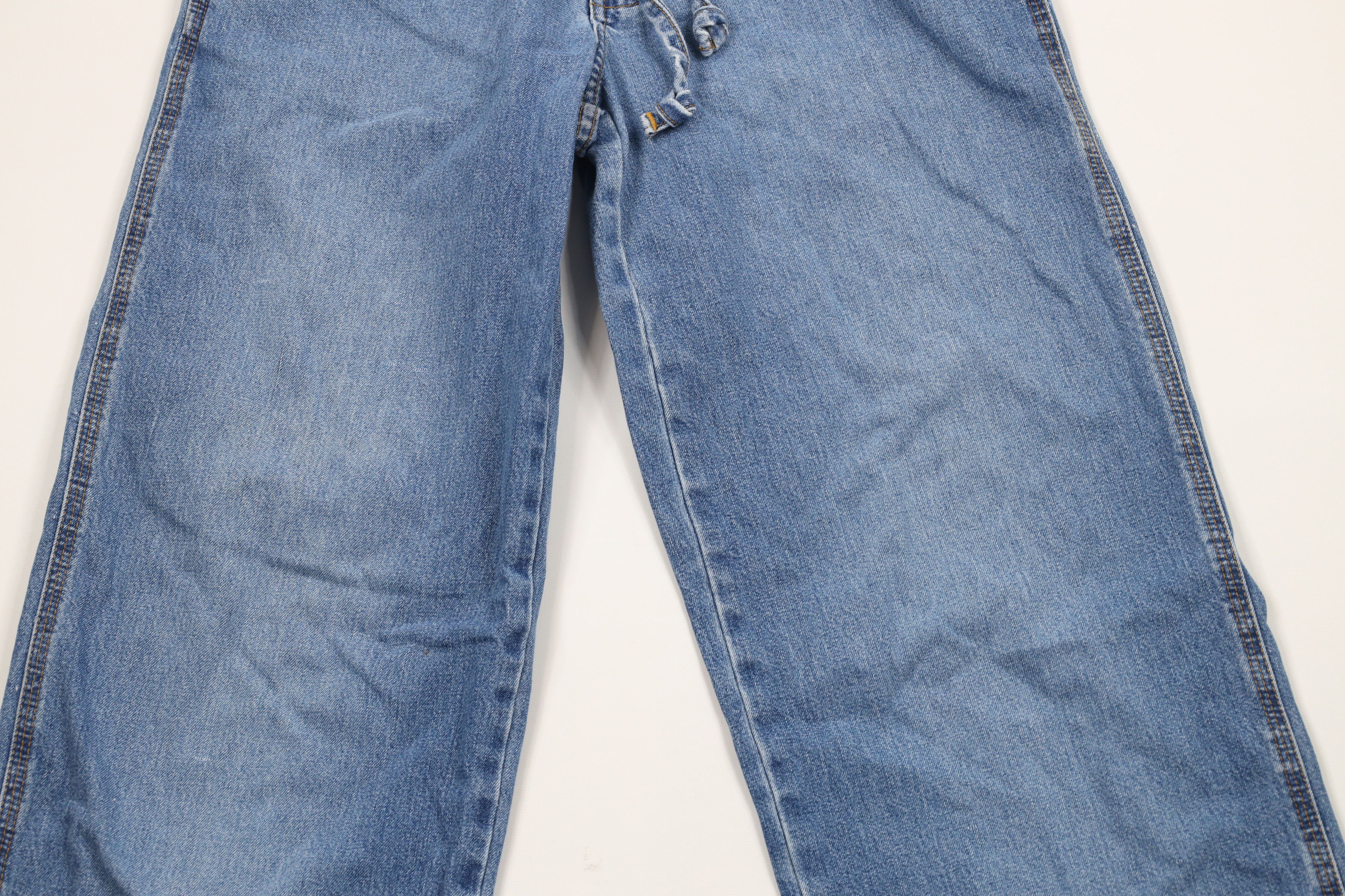 Ralph Lauren × Vintage Vintage 90s Ralph Lauren Spell Out Wide Leg Drawstring Jeans Size US 32 / EU 48 - 3 Thumbnail