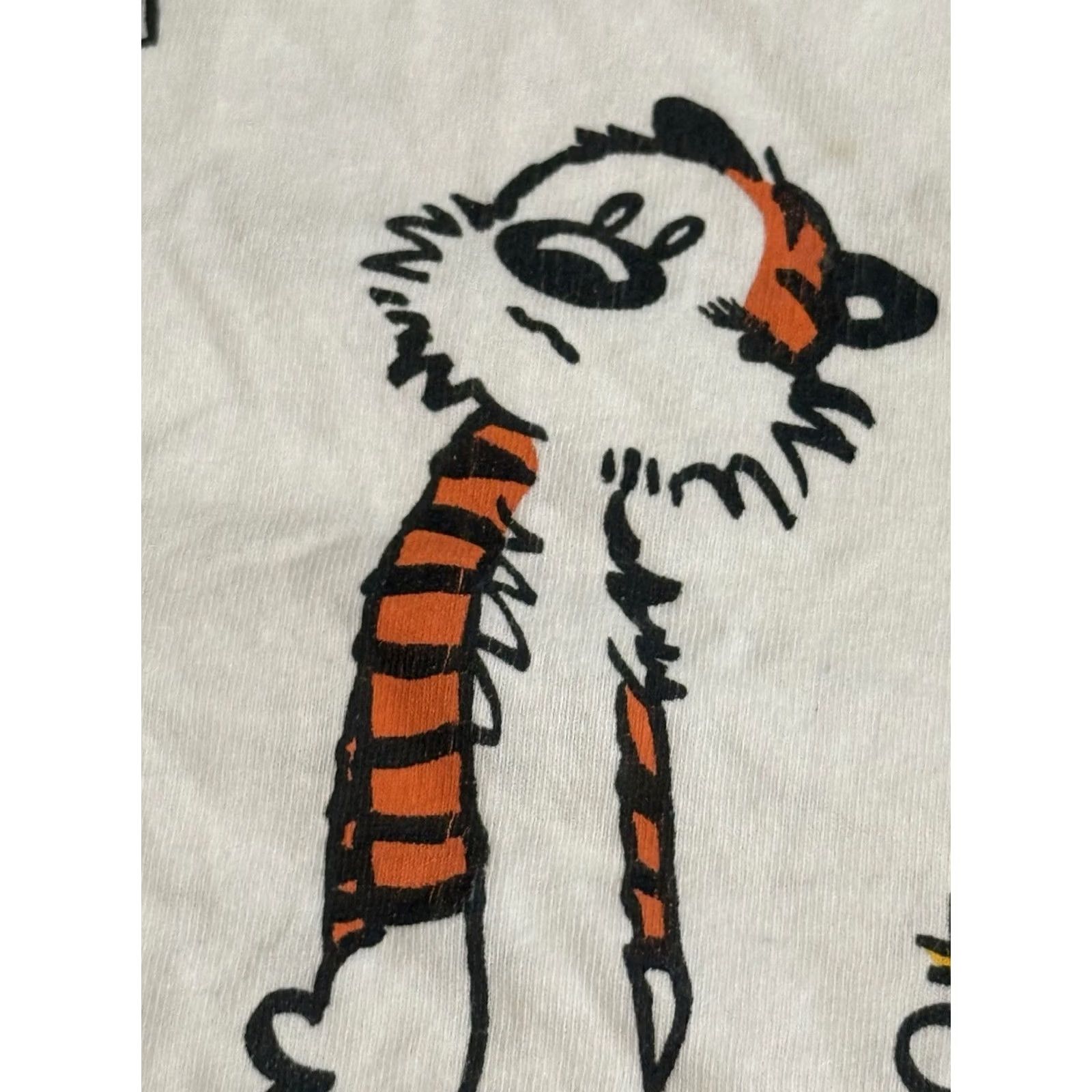 Vintage VINTAGE Grateful Dead Calvin & Hobbes Shakedown Street Shirt XL Jerry Garcia Crew Neck Short Sleeve White Cotton Men T-Shirt 90s Band Hippie Music Size US XL / EU 56 / 4 - 7 Thumbnail