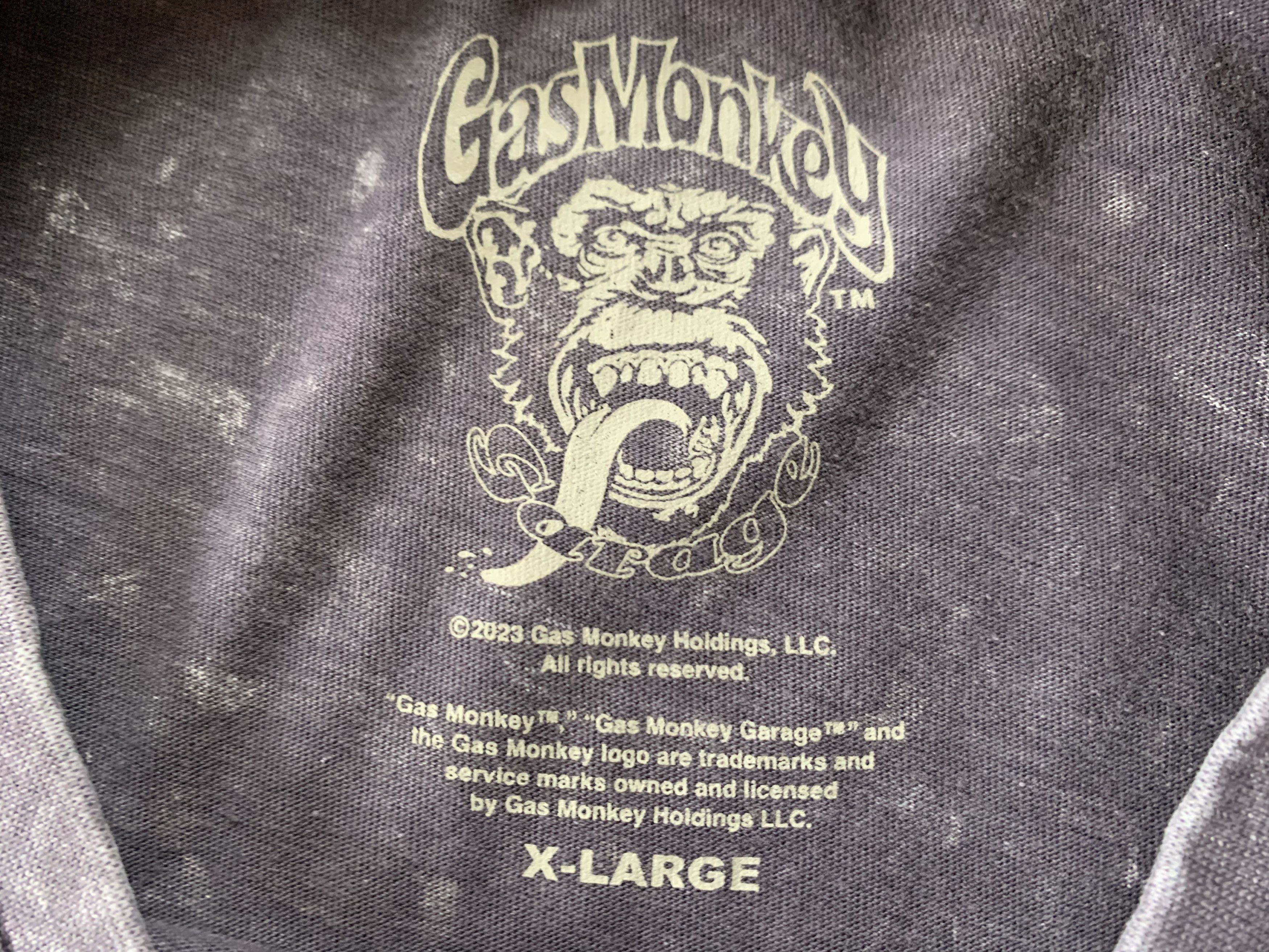 Japanese Brand × Other Gas Monkey Garage Tie Dye Printed T-Shirt Size US XL / EU 56 / 4 - 5 Thumbnail