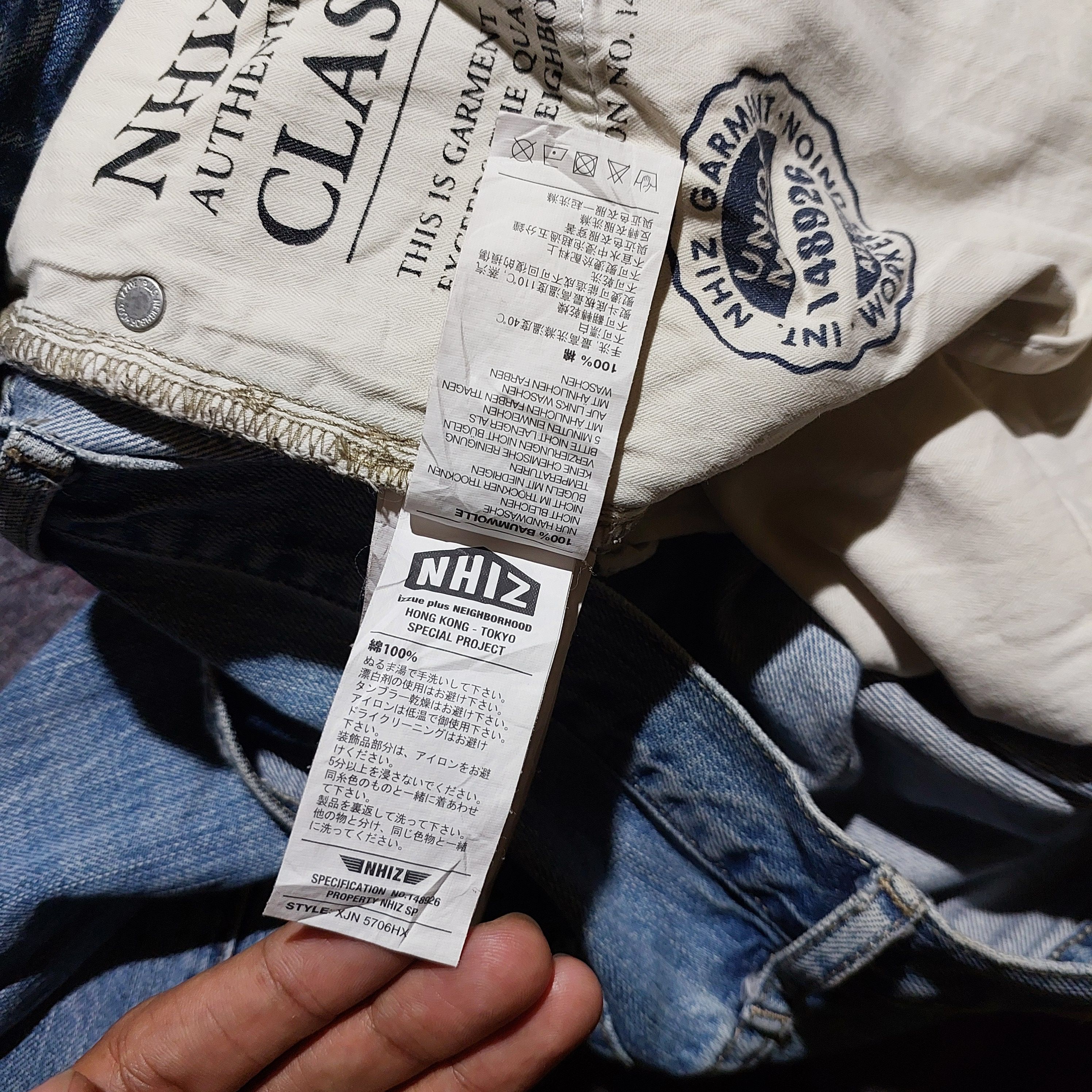 Neighborhood Vintage Izzue plus Neighborhood Distressed blue denim Size US 32 / EU 48 - 10 Thumbnail