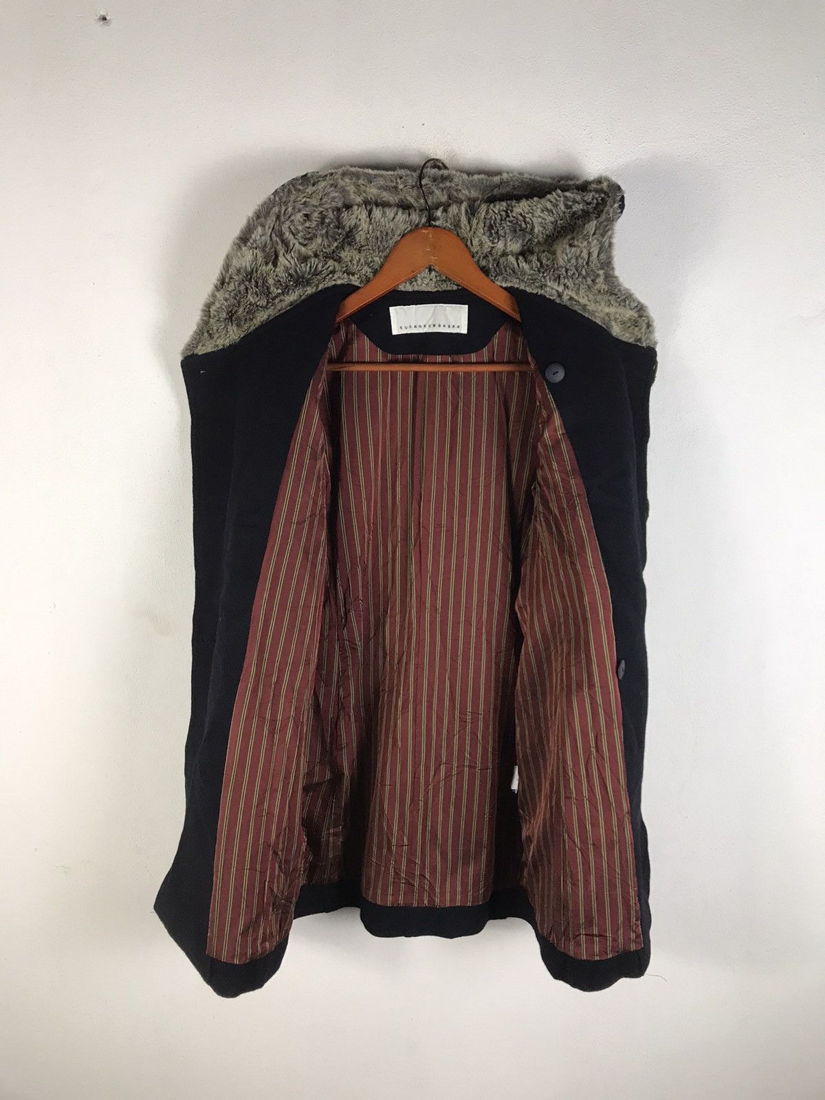 Issey Miyake Sunaokuwahara Archive Asymmetric Faux Fur Duffle Coat Size US S / EU 44-46 / 1 - 8 Thumbnail