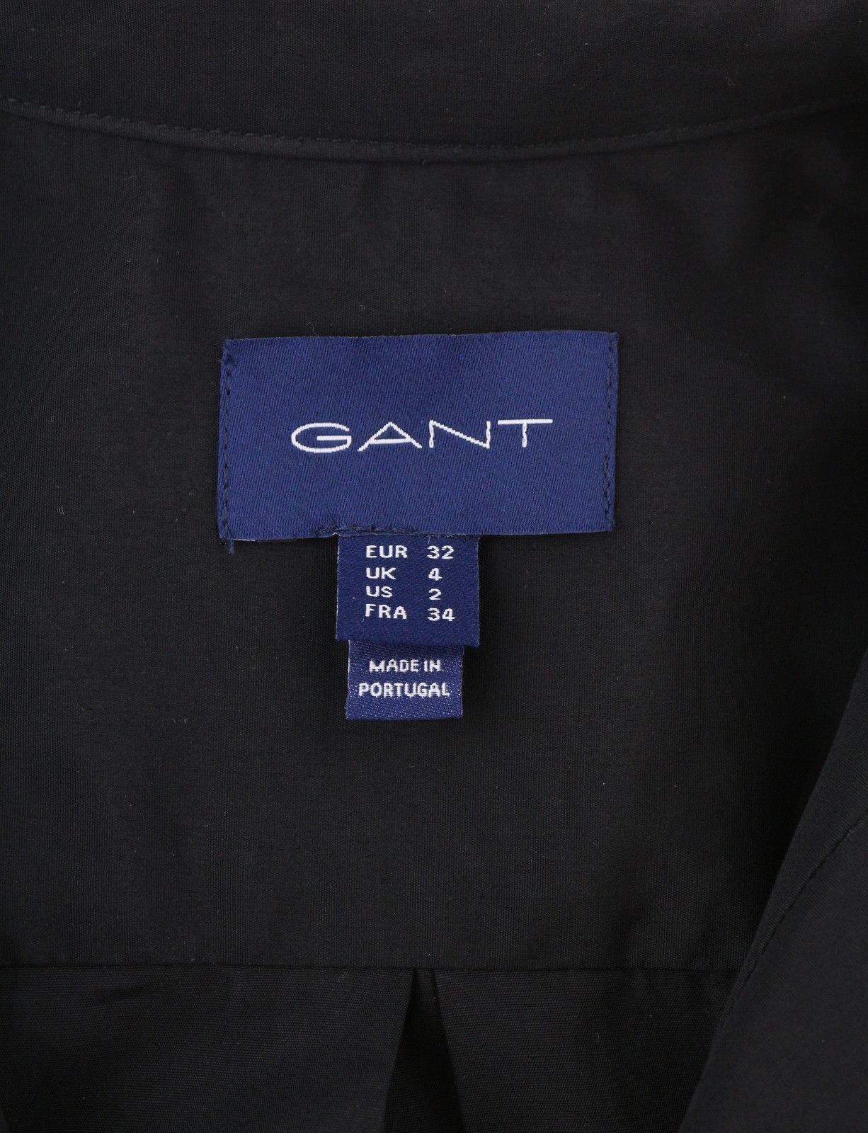 Gant TUX PLEATED EU32 Black Button-Up Band Neck Shirt 85002 Size XS / US 0-2 / IT 36-38 - 6 Thumbnail