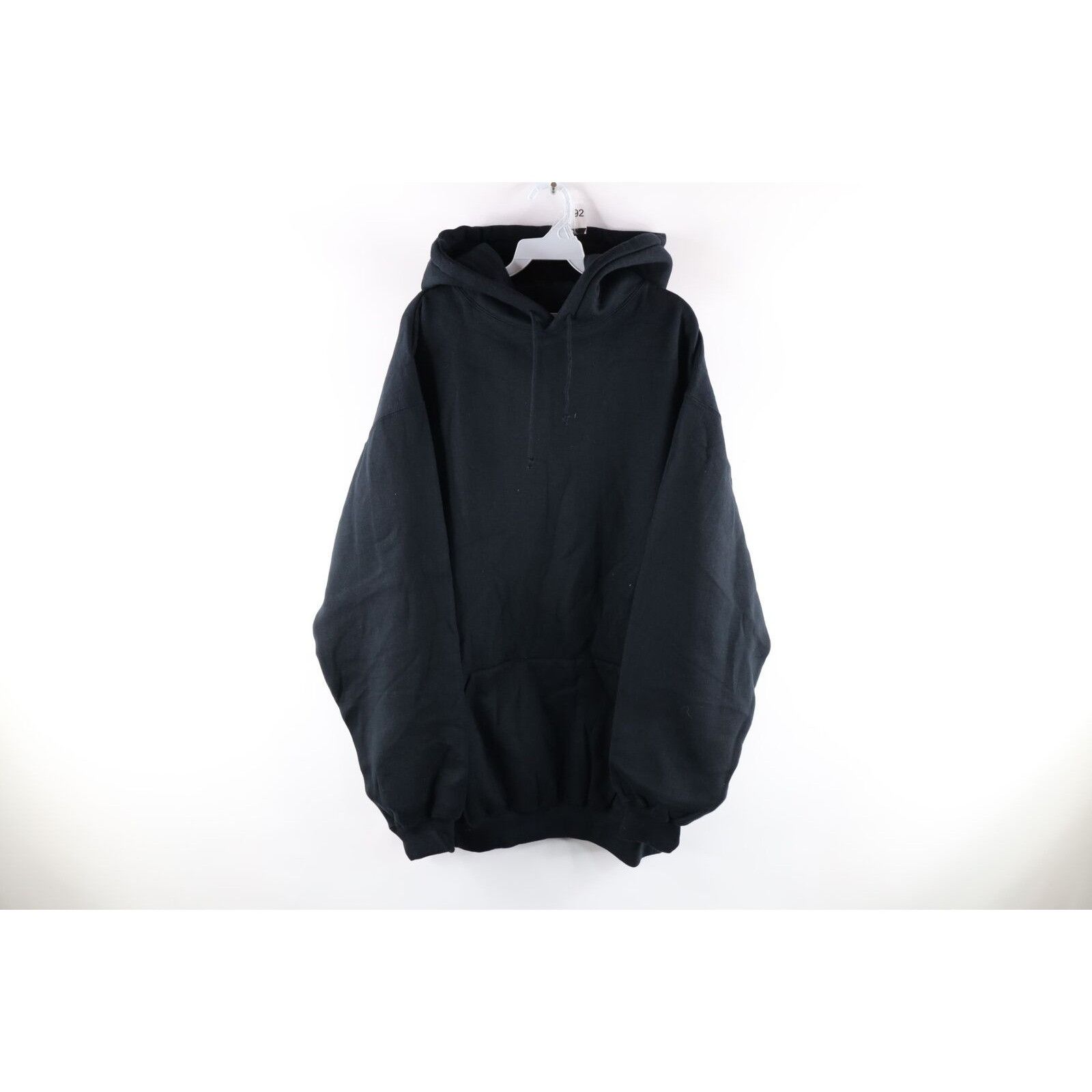 image of Nos Vintage 90's Streetwear Blank Heavyweight Hoodiee in Black, Men's (Size XL)