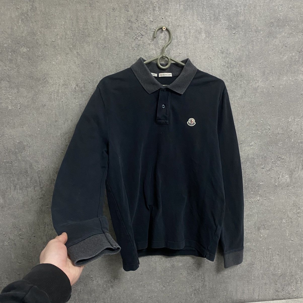 Moncler Moncler Polo Long Sleeve Size US L / EU 52-54 / 3 - 2 Thumbnail