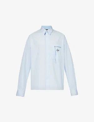 Fendi o1loc1c0824 Shirt in Blue Size US M / EU 48-50 / 2 - 1 Thumbnail