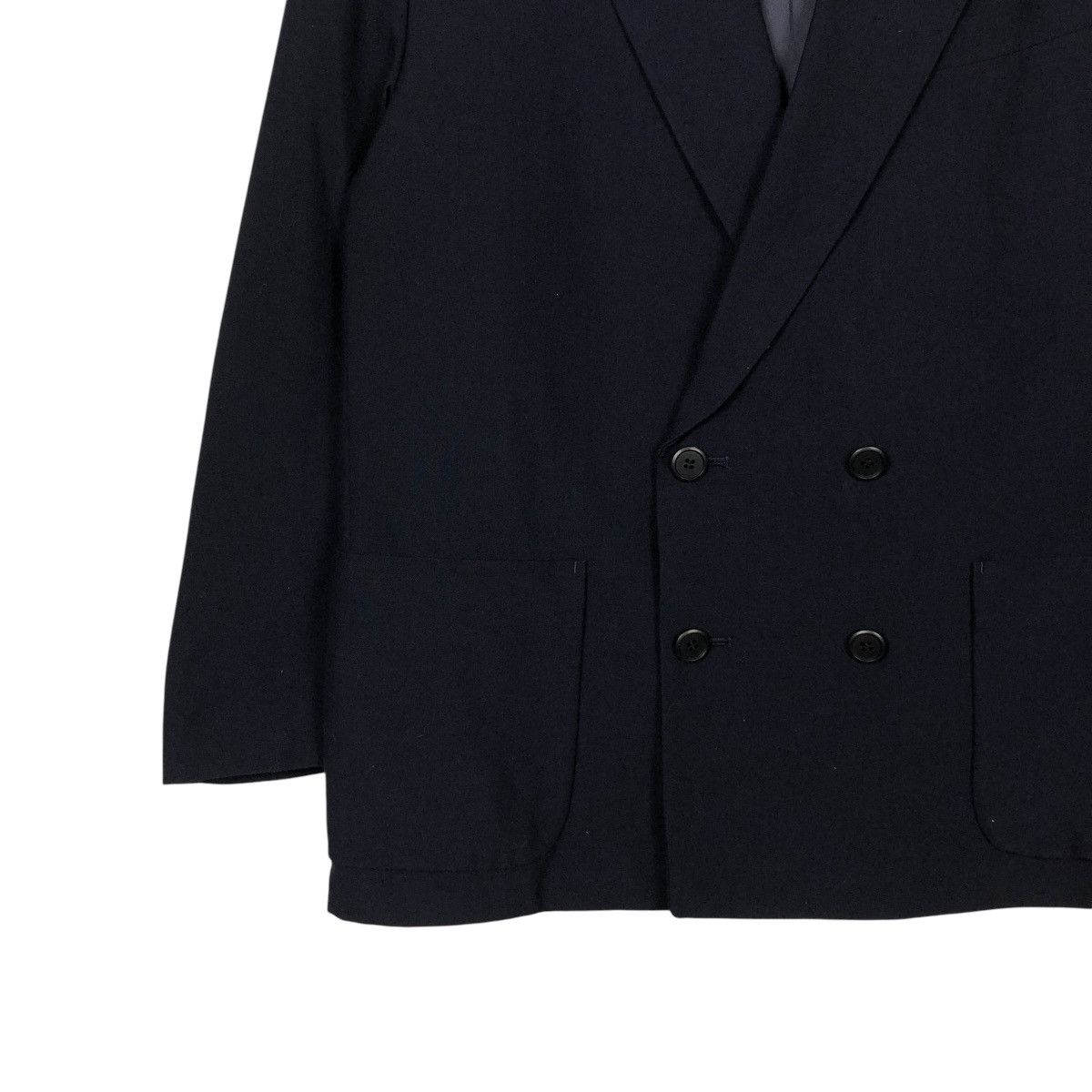 Yohji Yamamoto 🔥VINTAGE COATS JACKET YOHJI YAMAMOTO RAILWAY DOUBLE BREAST Size US M / EU 48-50 / 2 - 6 Thumbnail