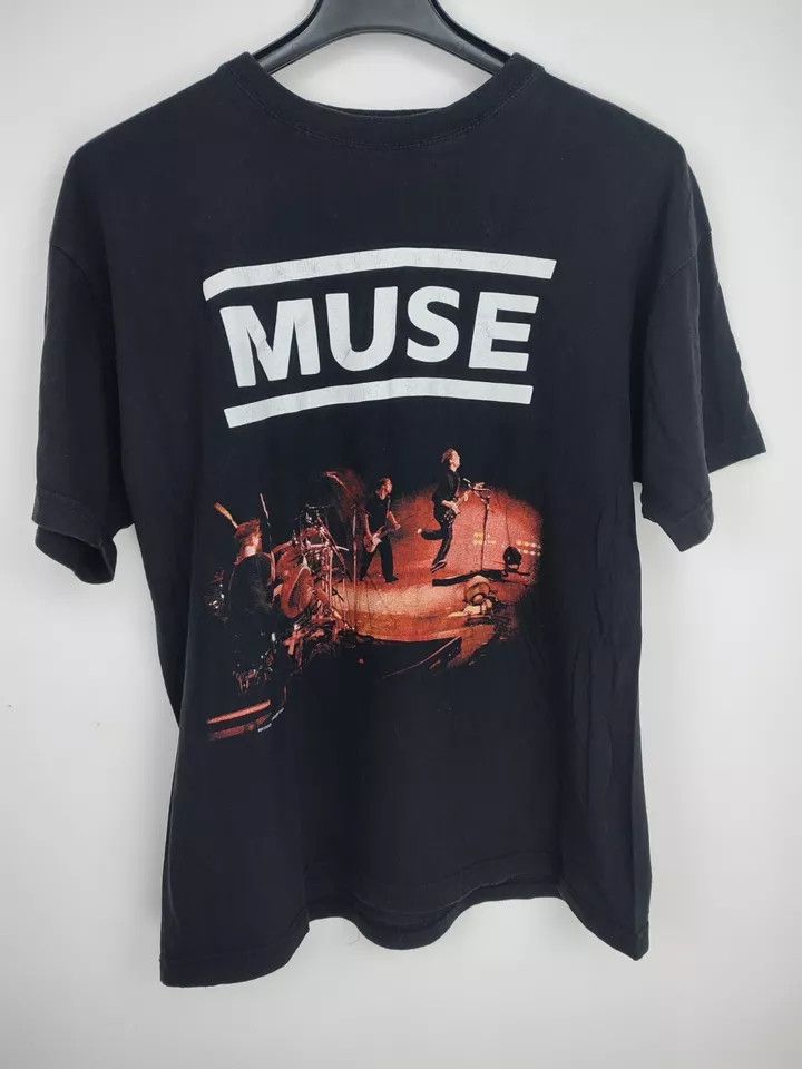 Vintage Rare Vintage Muse Band Origin Of Symmetry Big Logo T Shirt Size US L / EU 52-54 / 3 - 13 Thumbnail