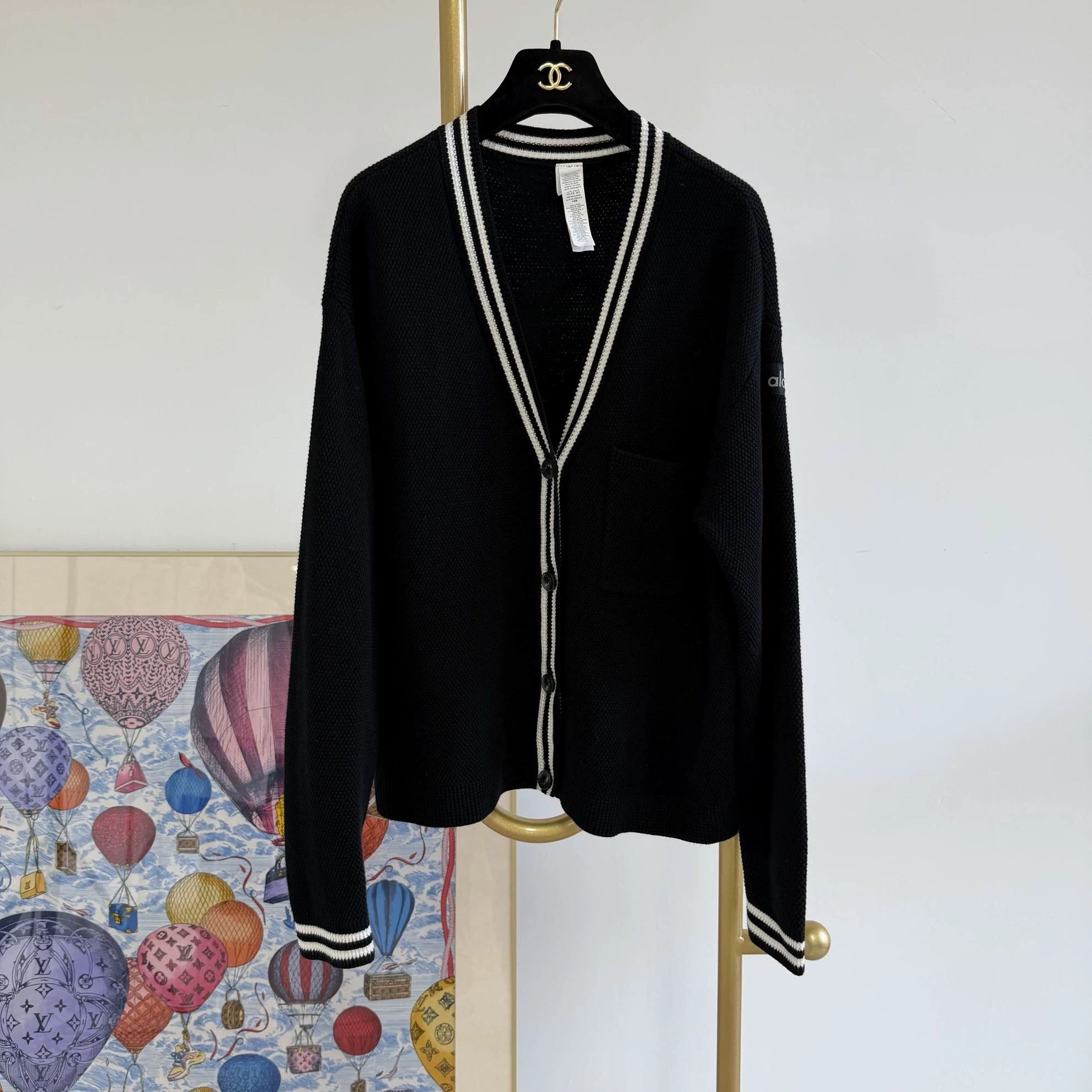 Other Alo Black Knit Cardigan S Size S / US 4 / IT 40 - 1 Thumbnail