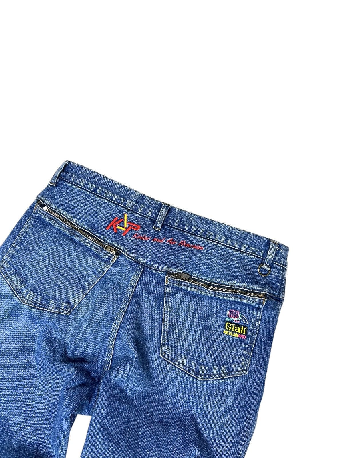Vintage Vintage Giali Kevlar Motorcycle Denim Jeans Drake y2k racing Size US 33 - 4 Thumbnail