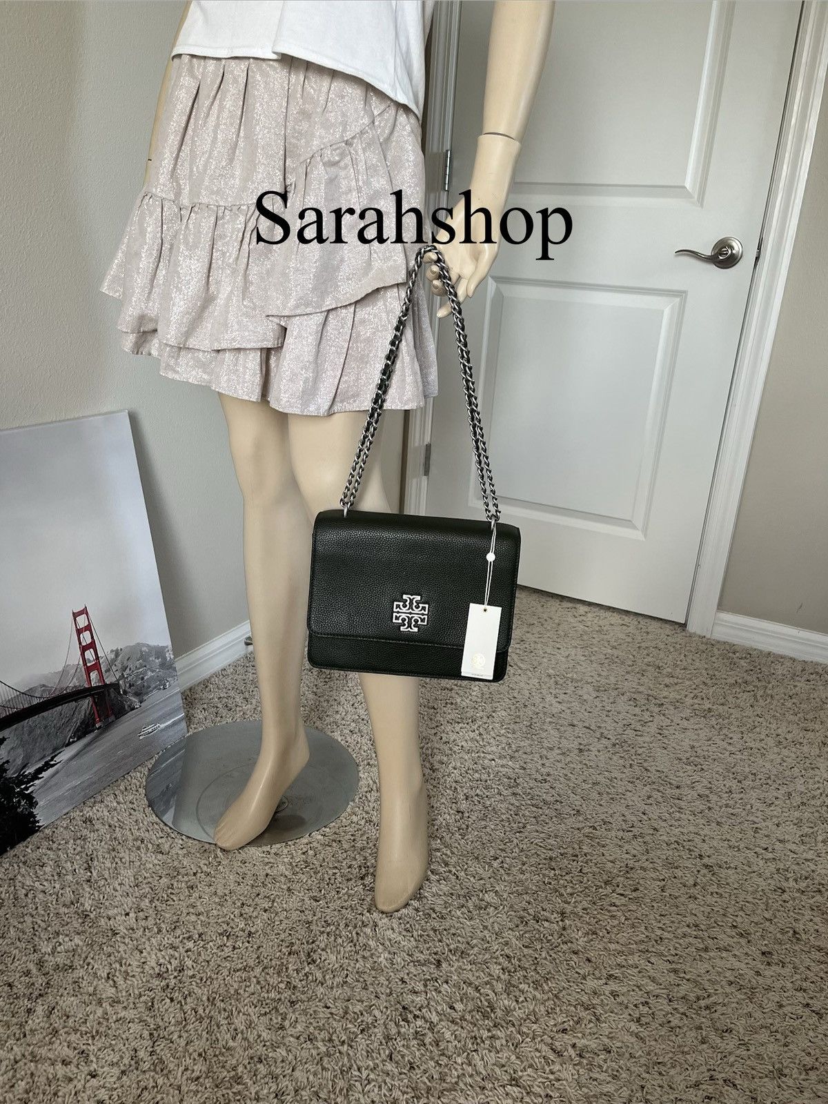 Tory Burch Tory Burch Britten Adjustable Shoulder Bag Size ONE SIZE - 9 Thumbnail
