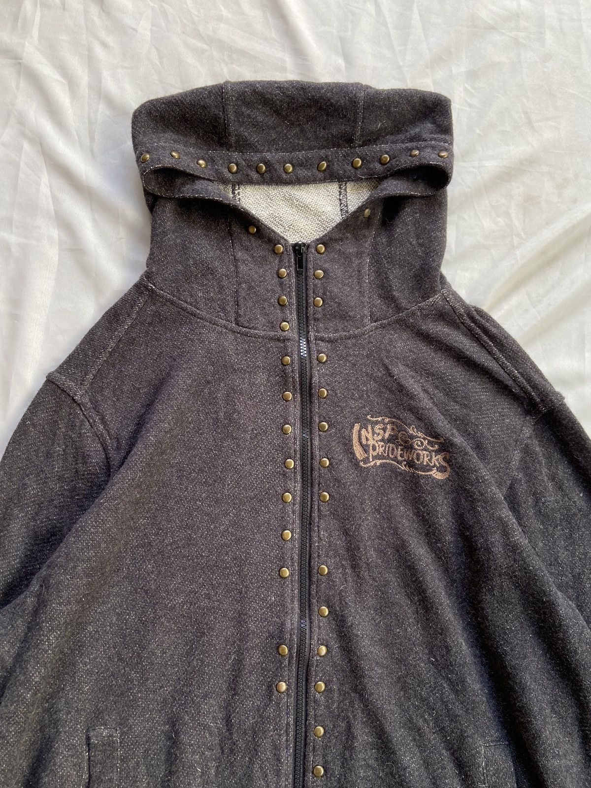 Japanese Brand INSP PUNK LIVE IN PEACE WITH THE EARTH ZIP HOODIE Size US XL / EU 56 / 4 - 4 Thumbnail