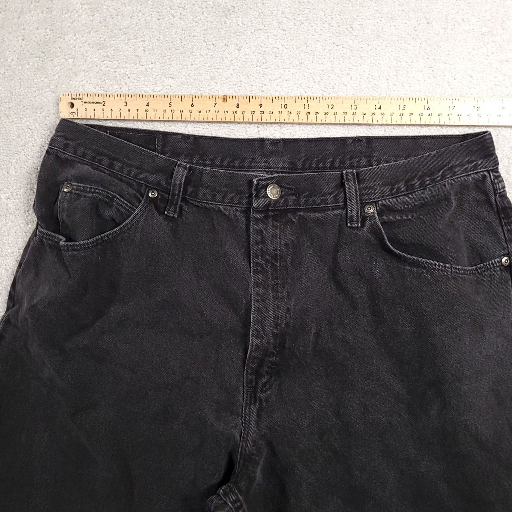 Wrangler VINTAGE Wrangler Jeans Mens 40x32 Black Western Cowboy High Rise Denim Regular Waist 40 Size US 40 / EU 56 - 5 Thumbnail