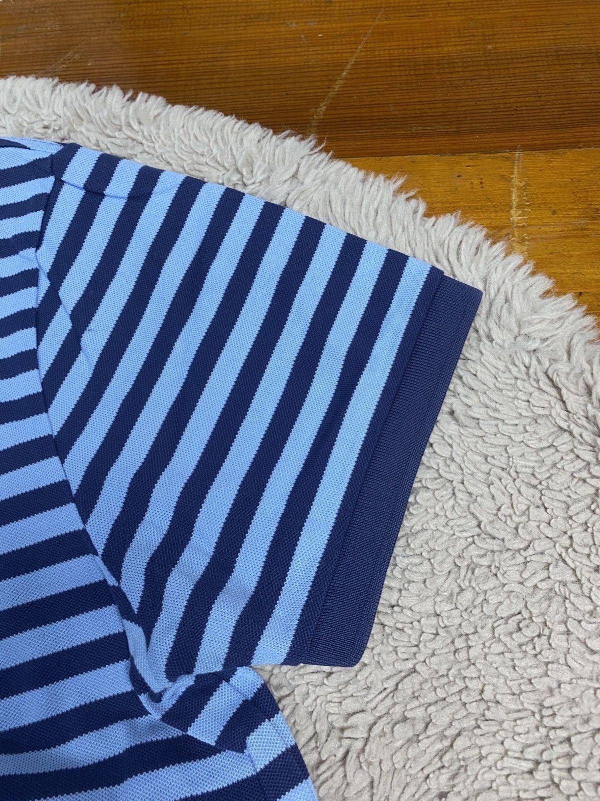 Polo Ralph Lauren Polo Ralph Lauren Men's White Striped Slim Fit Polo Shirt L Size US L / EU 52-54 / 3 - 4 Thumbnail