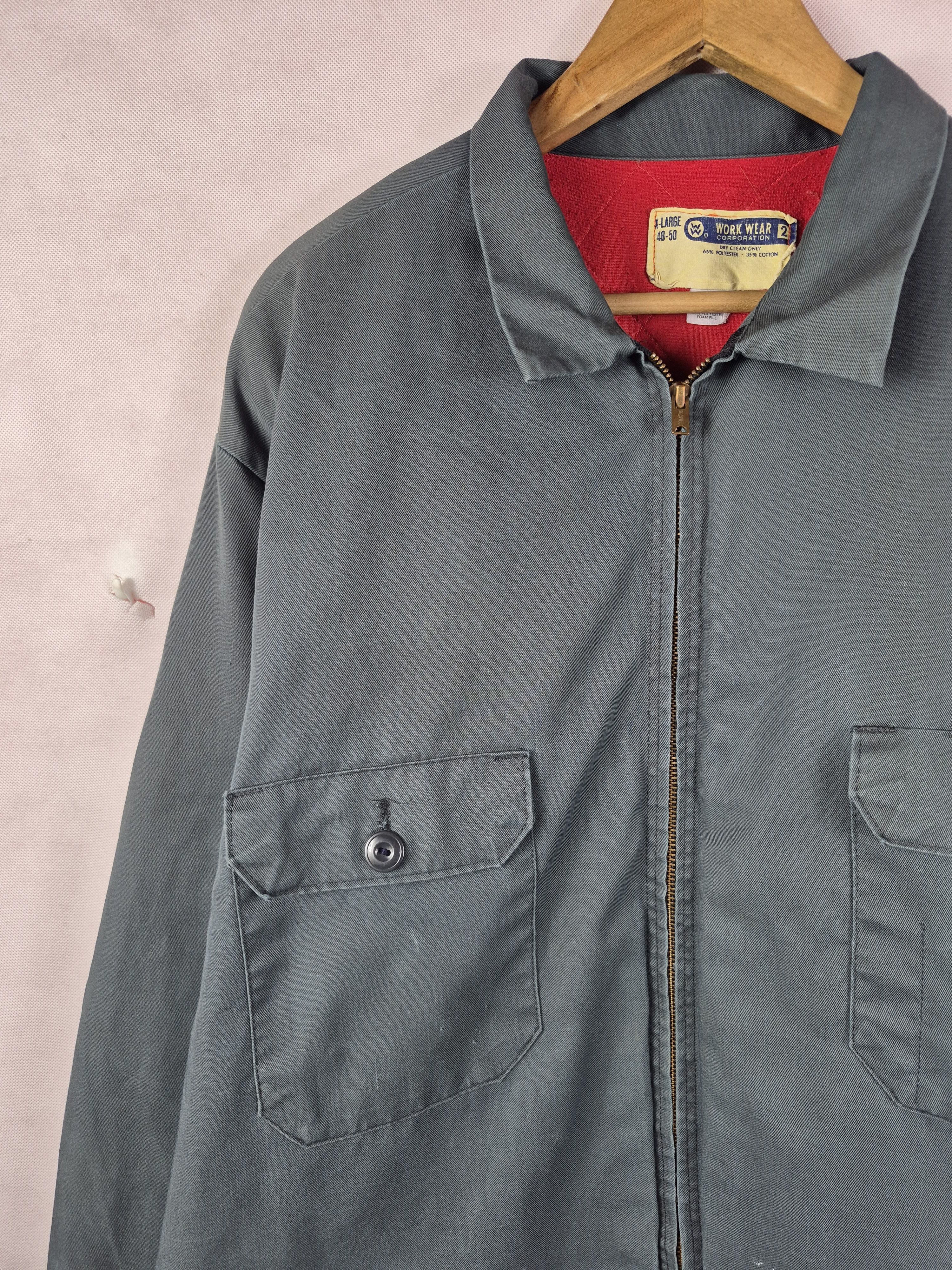 Vintage 🔥 Vintage 70s Work Wear Double Pocket Quilted Lining Jacket Size US XL / EU 56 / 4 - 3 Thumbnail