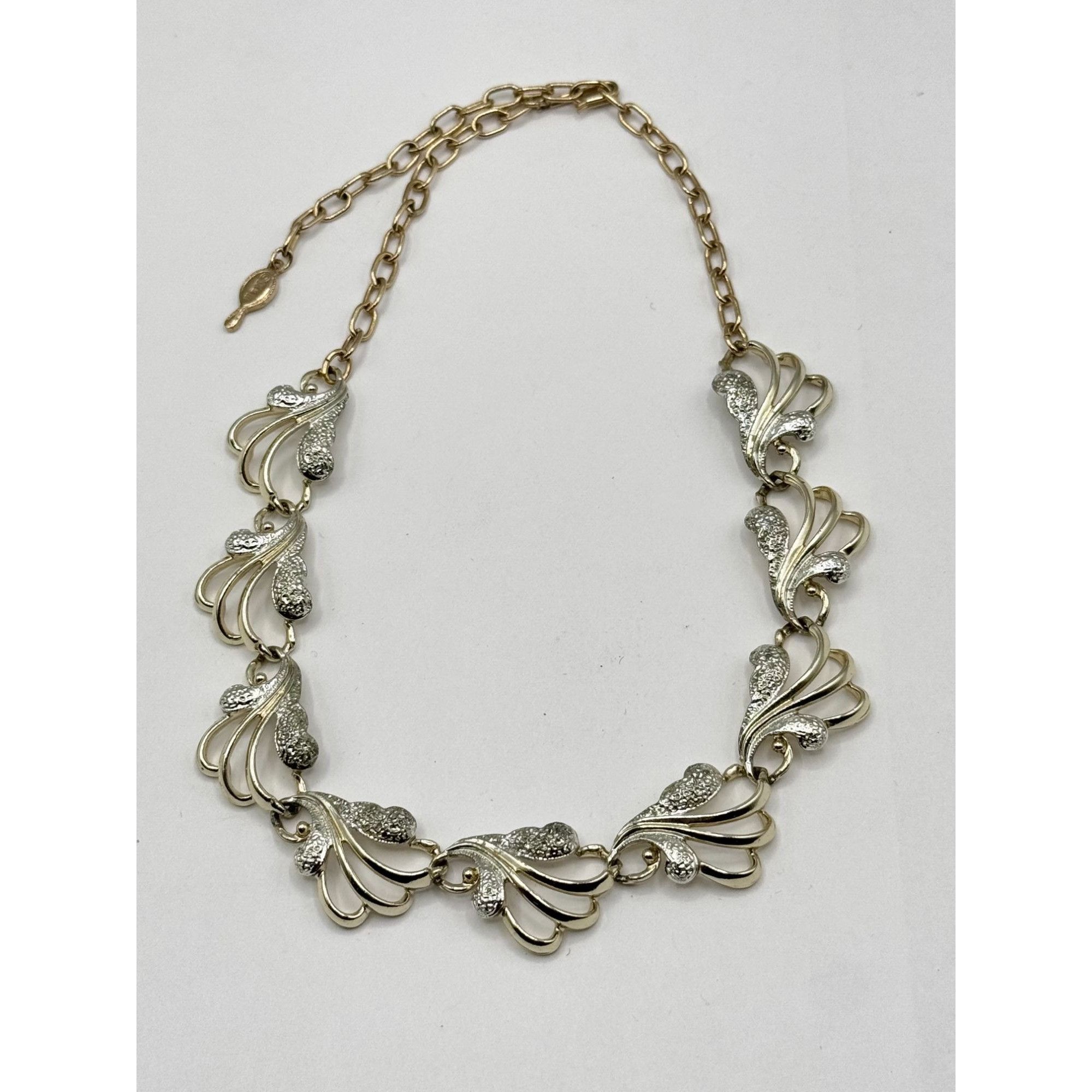 Vintage Vintage Sarah Coventry gold silver collar necklace Size ONE SIZE - 4 Thumbnail