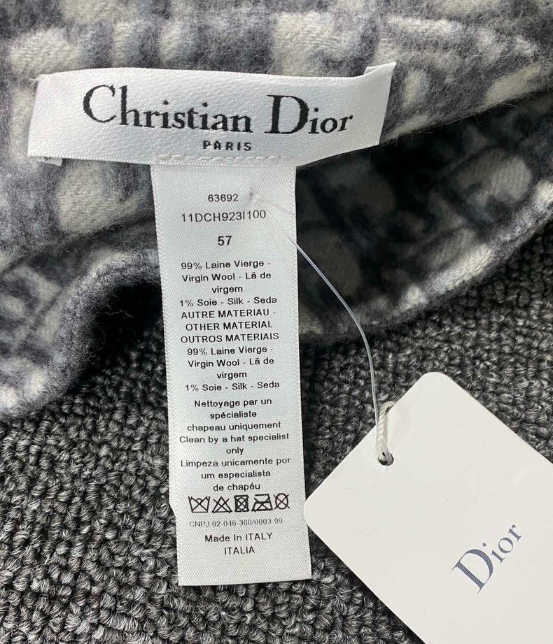 Dior Dior double-sided gray wool fisherman hat Size ONE SIZE - 5 Thumbnail