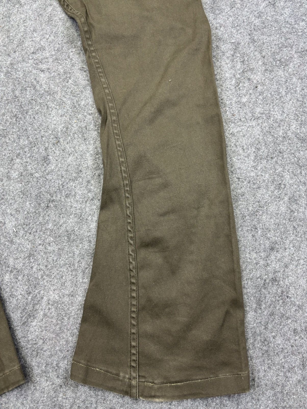 Japanese Brand 💥Curved SuperFlare 💥Bike Star Zipper Style Pant F895 Size US 35 - 12 Thumbnail