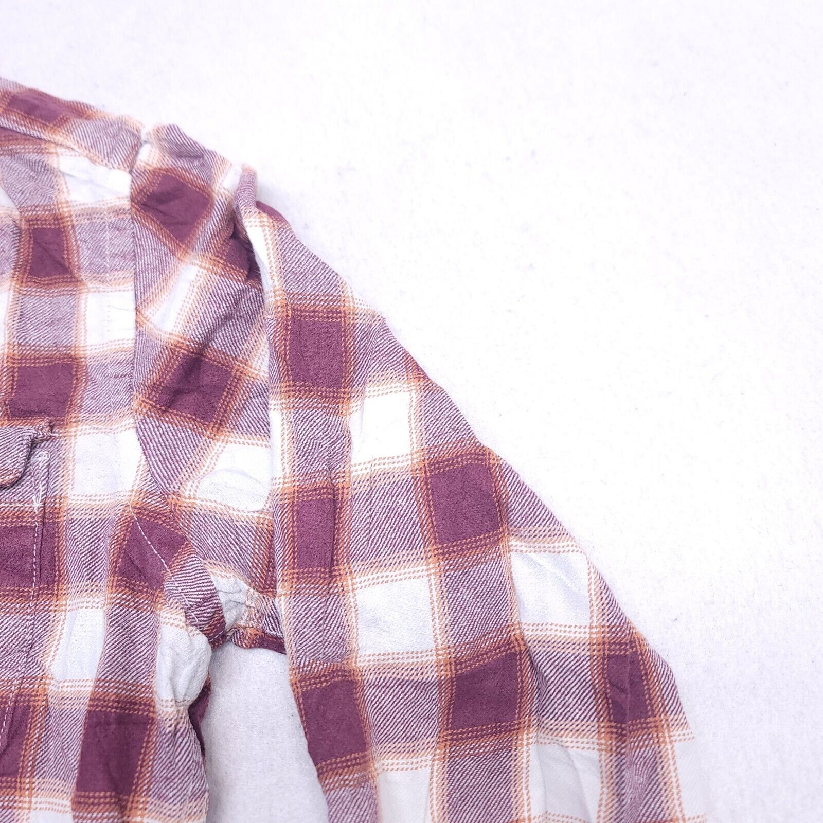 Gap Gap Tartan Flannel Shirt Mens Size Small S Maroon White Size US S / EU 44-46 / 1 - 5 Thumbnail