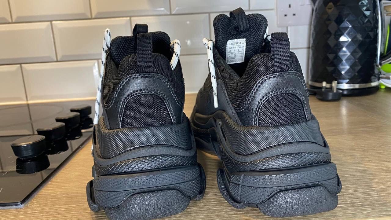 Balenciaga Balenciaga Triple S Black Size US 8 / IT 38 - 4 Thumbnail