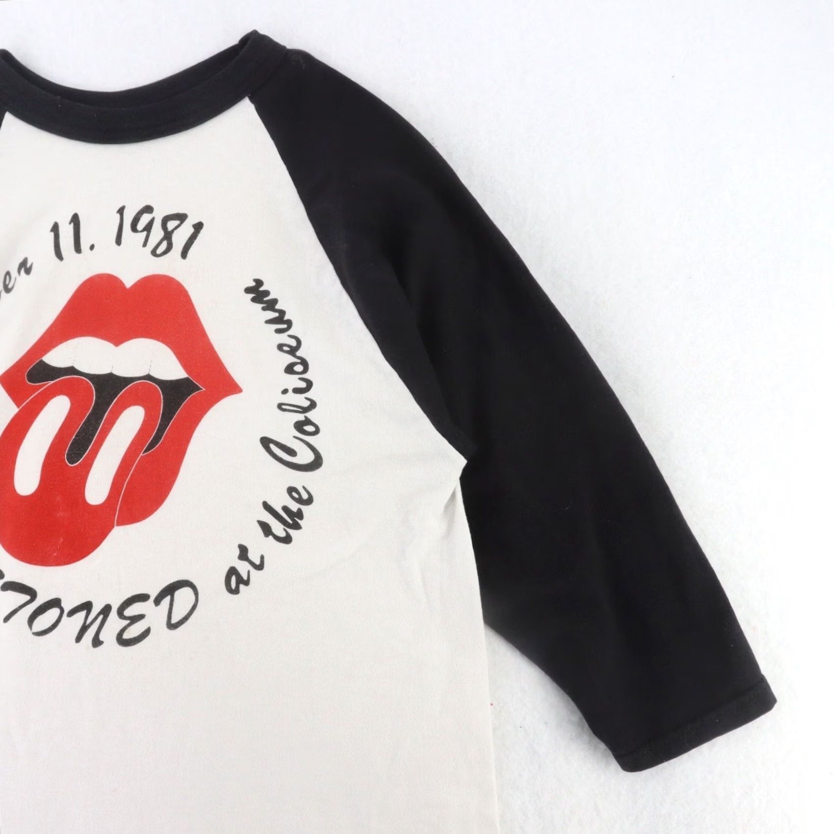 Vintage VINTAGE The Rolling Stones Shirt Mens 1981 3/4 Sleeve Jersey Black Medium Tshirt Size US M / EU 48-50 / 2 - 7 Thumbnail