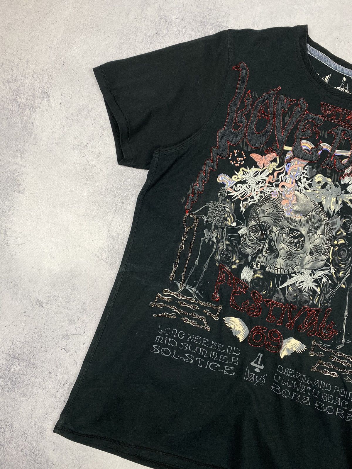 Ringspun Ringspun Skulls Affliction Style Avant Garde Tee Size US L / EU 52-54 / 3 - 4 Thumbnail