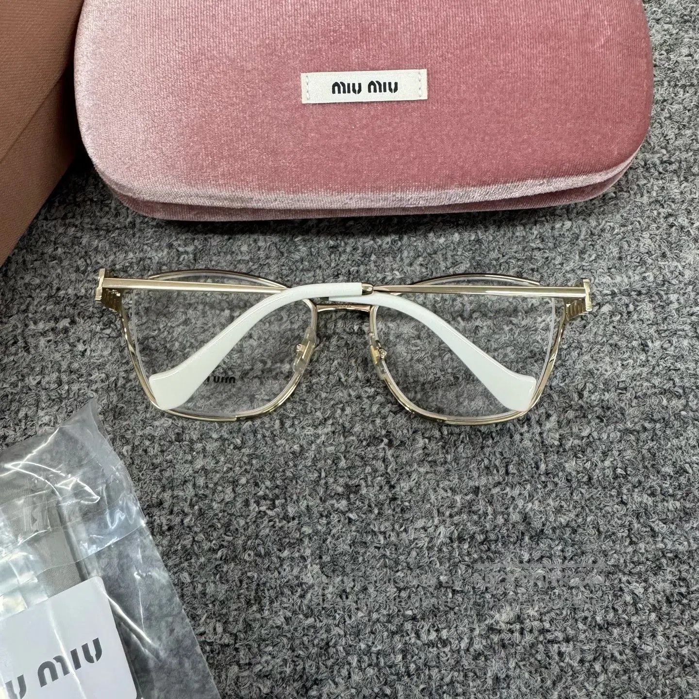 Miu Miu miu miu Alphabet logo metal frame with matte finish mirror Size ONE SIZE - 3 Thumbnail