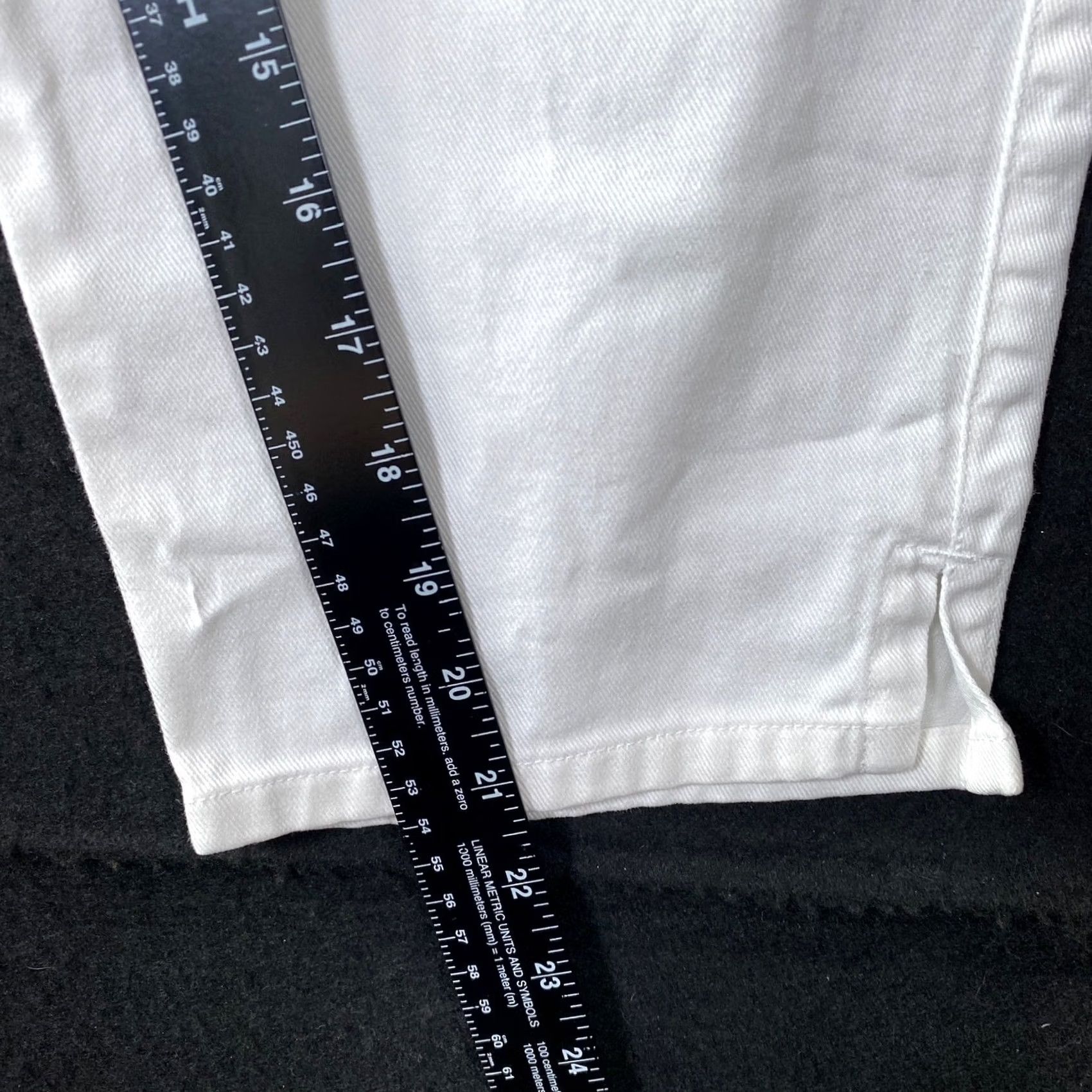 Talbots VINTAGE Talbots Jeans White Capri 16P 100% Cotton Petite High Rise Women Denim 5-Pocket Capris Size 38" / US 16 / IT 52 - 7 Thumbnail