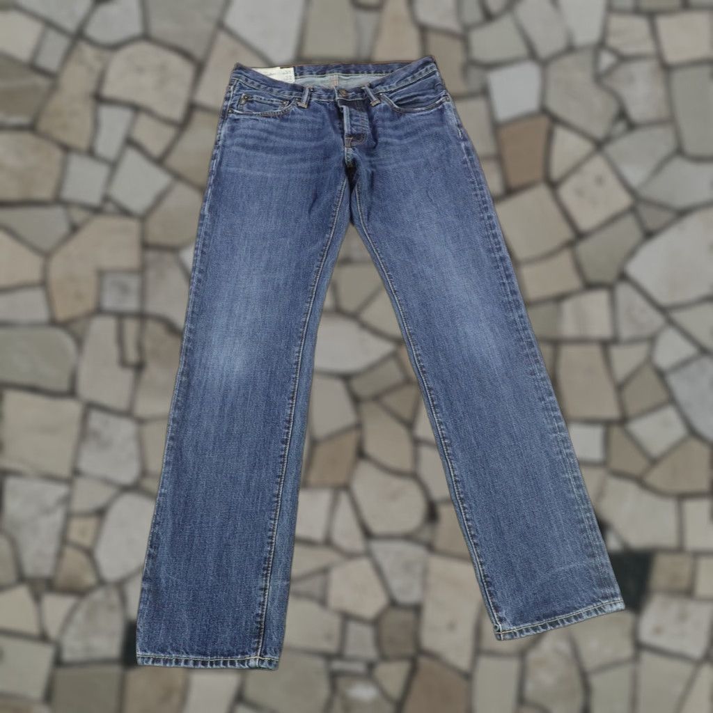 Abercrombie & Fitch Abercrombie & Fitch Jeans Mens 31x32 Blue Skinny A&F Denim Button Fly Preppy Size US 31 - 1 Thumbnail