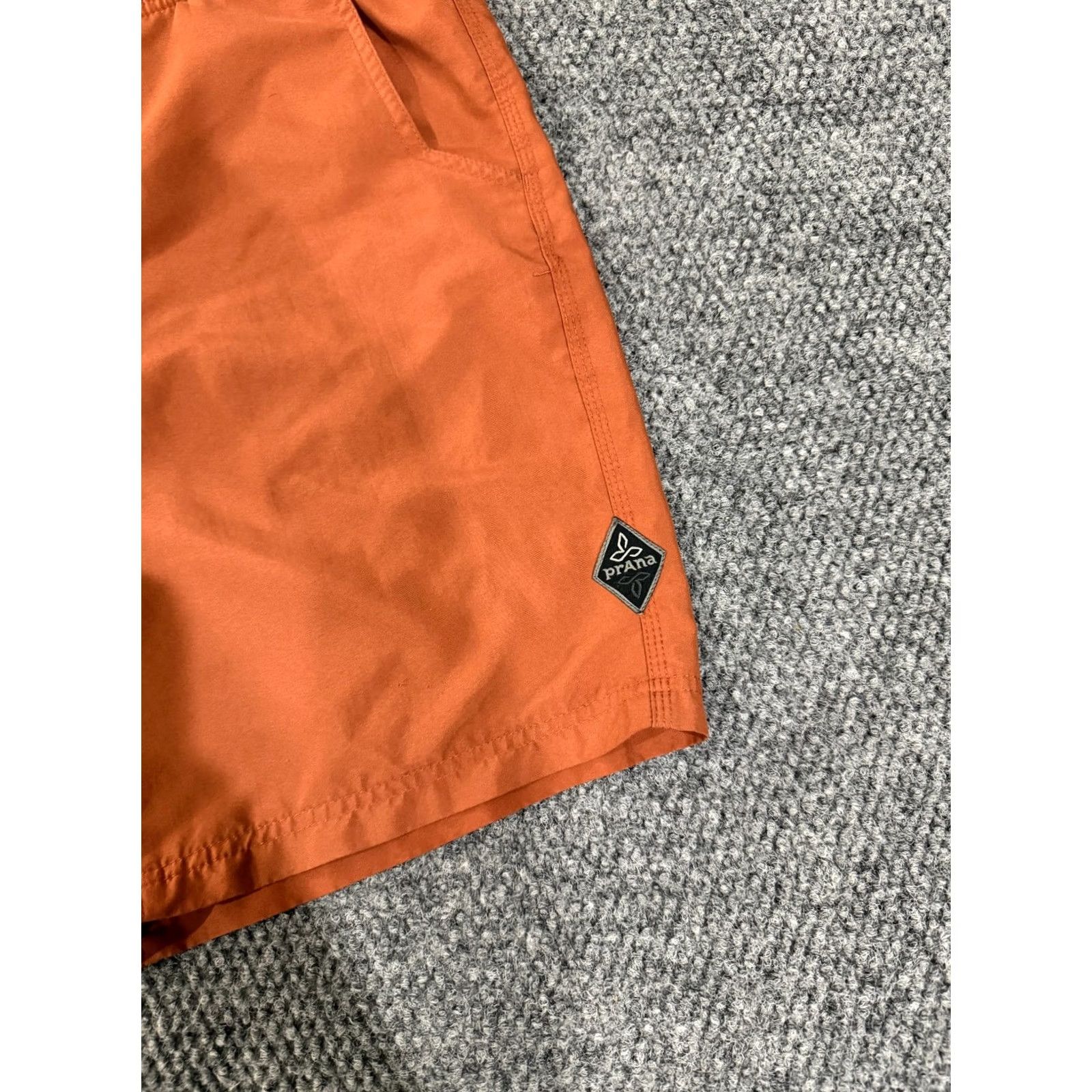 Prana Prana shorts Mens 2XL orange lightweight outdoor hiking casual pull on Size US 39 - 5 Thumbnail