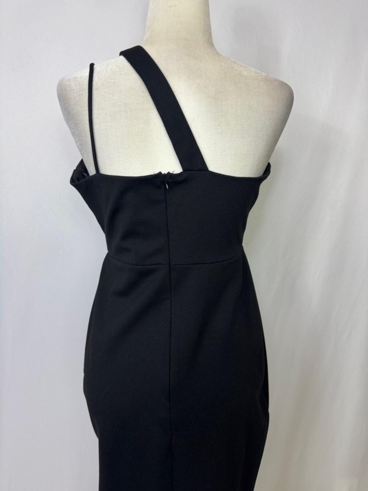 Other Petal & Pup Jolie Asymmetric Sheath Midi Dress Size 8 Black Size M / US 6-8 / IT 42-44 - 10 Thumbnail