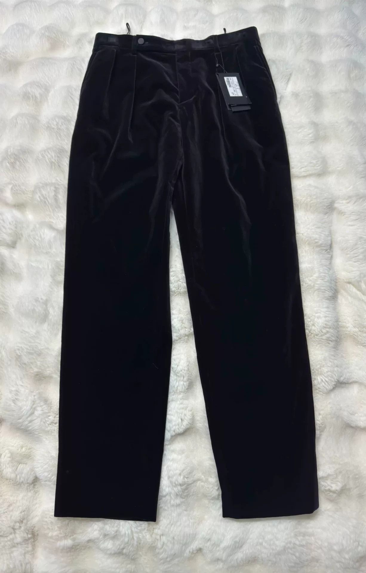 Saint Laurent Paris Saint Laurent Black Velvet Slim Pants Size US 30 / EU 46 - 1 Thumbnail