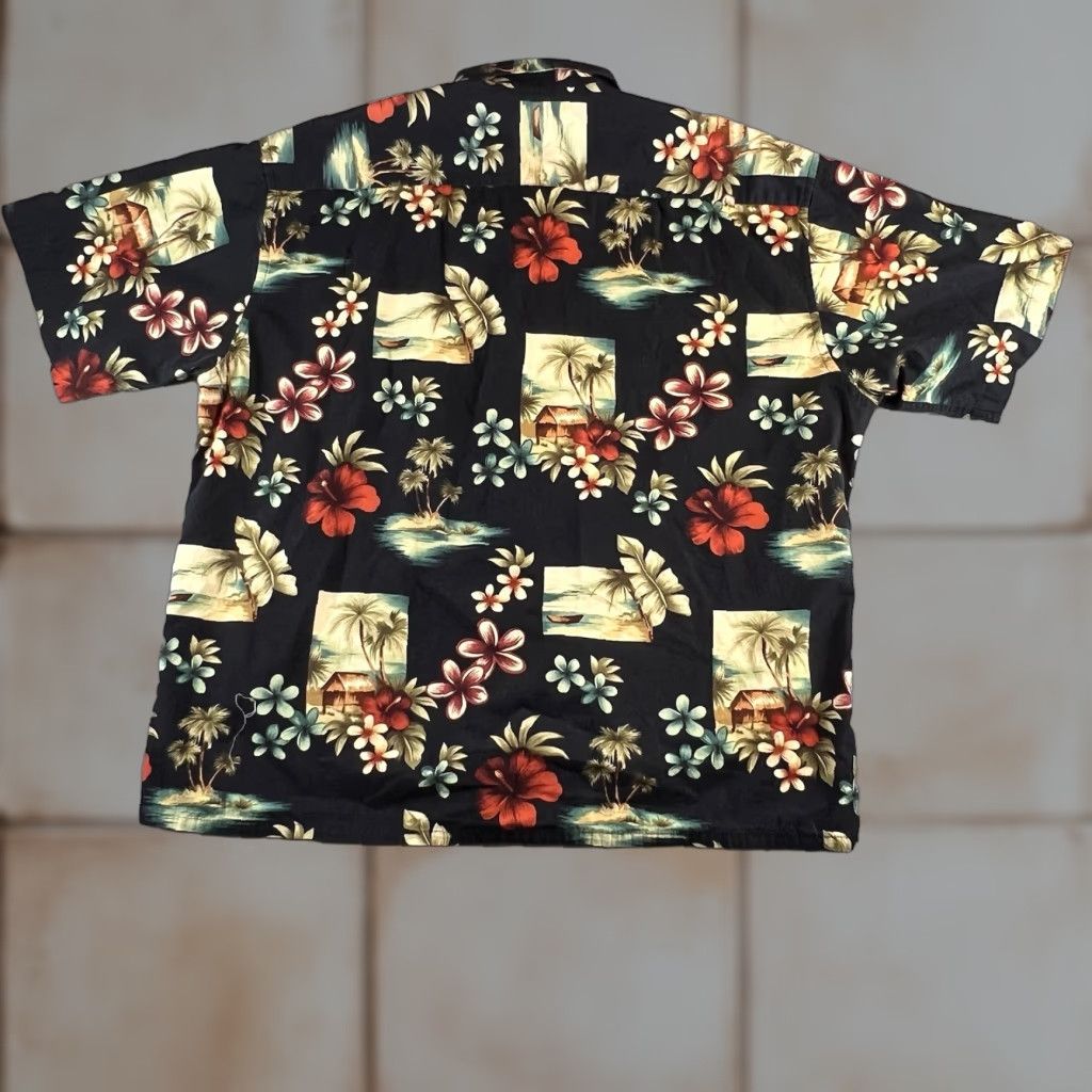 Pierre Cardin VINTAGE Pierre Cardin Hawaiian Shirt Mens XXL Black Floral 1990s Boho Cotton Short Sleeve Casual Beach Sportswear/Boho look Mens Size US XXL / EU 58 / 5 - 1 Thumbnail